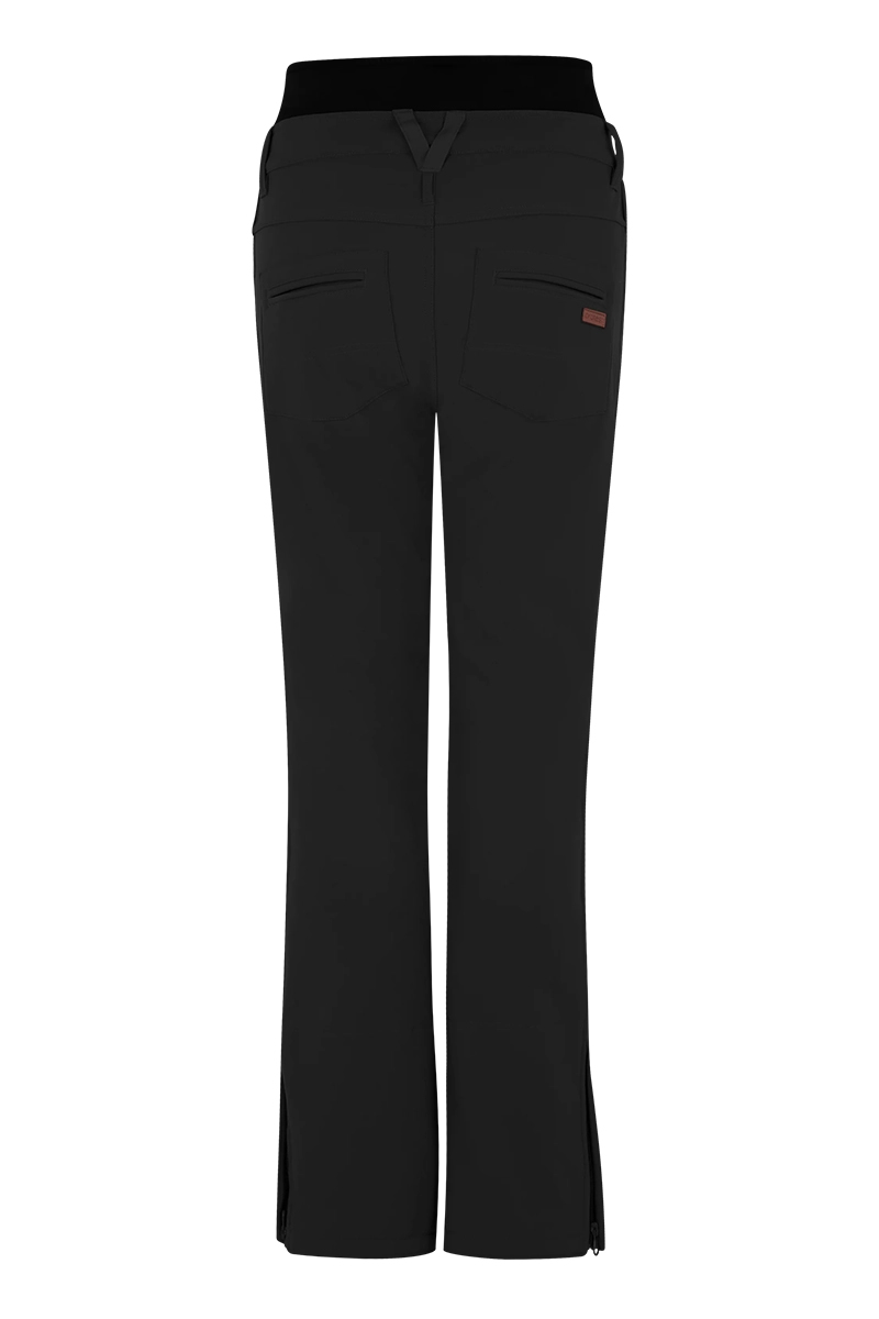 Wintersport dames strechbroek zwart