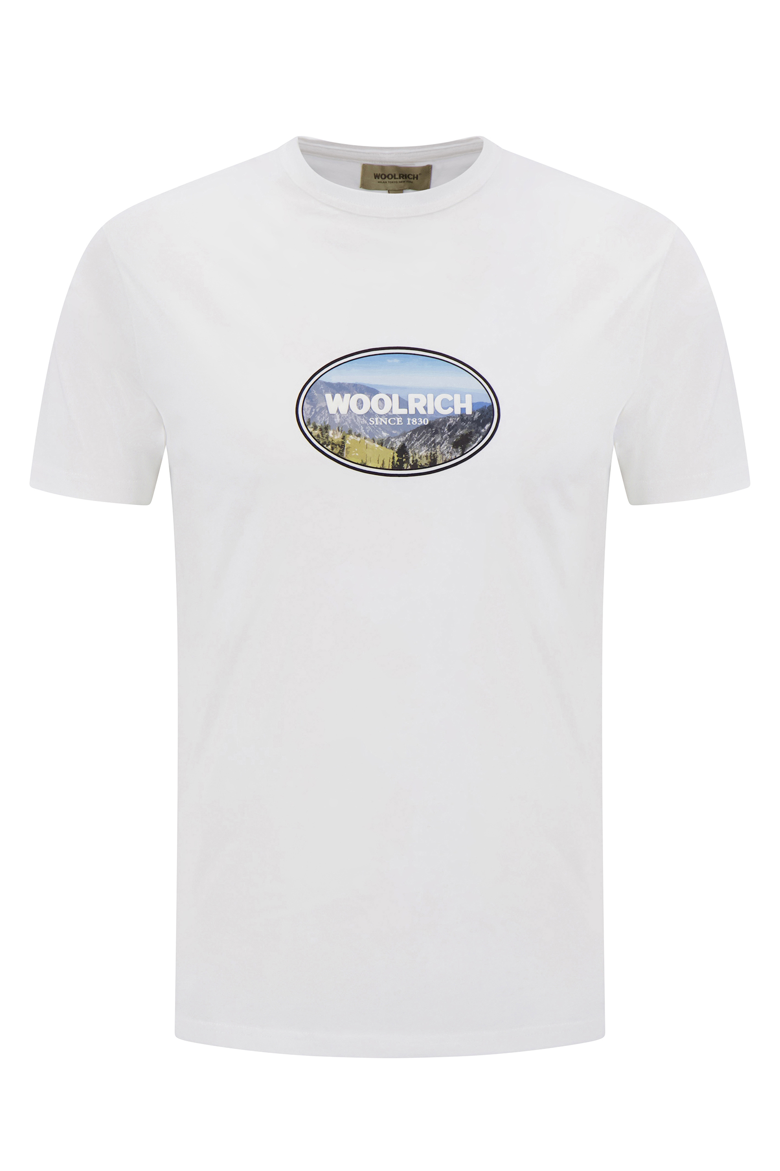 Woolrich LANDSCAPE T-SHIRT Wit-1 1