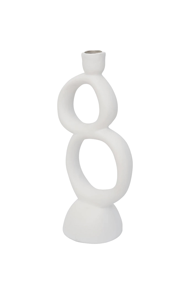 Urban Nature Culture Candle Holder Rought Sophistication Double Wit-1 2