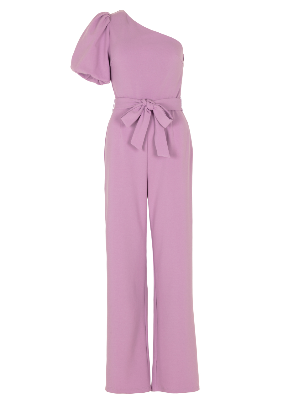 Dames jumpsuit/tuinbroek paars