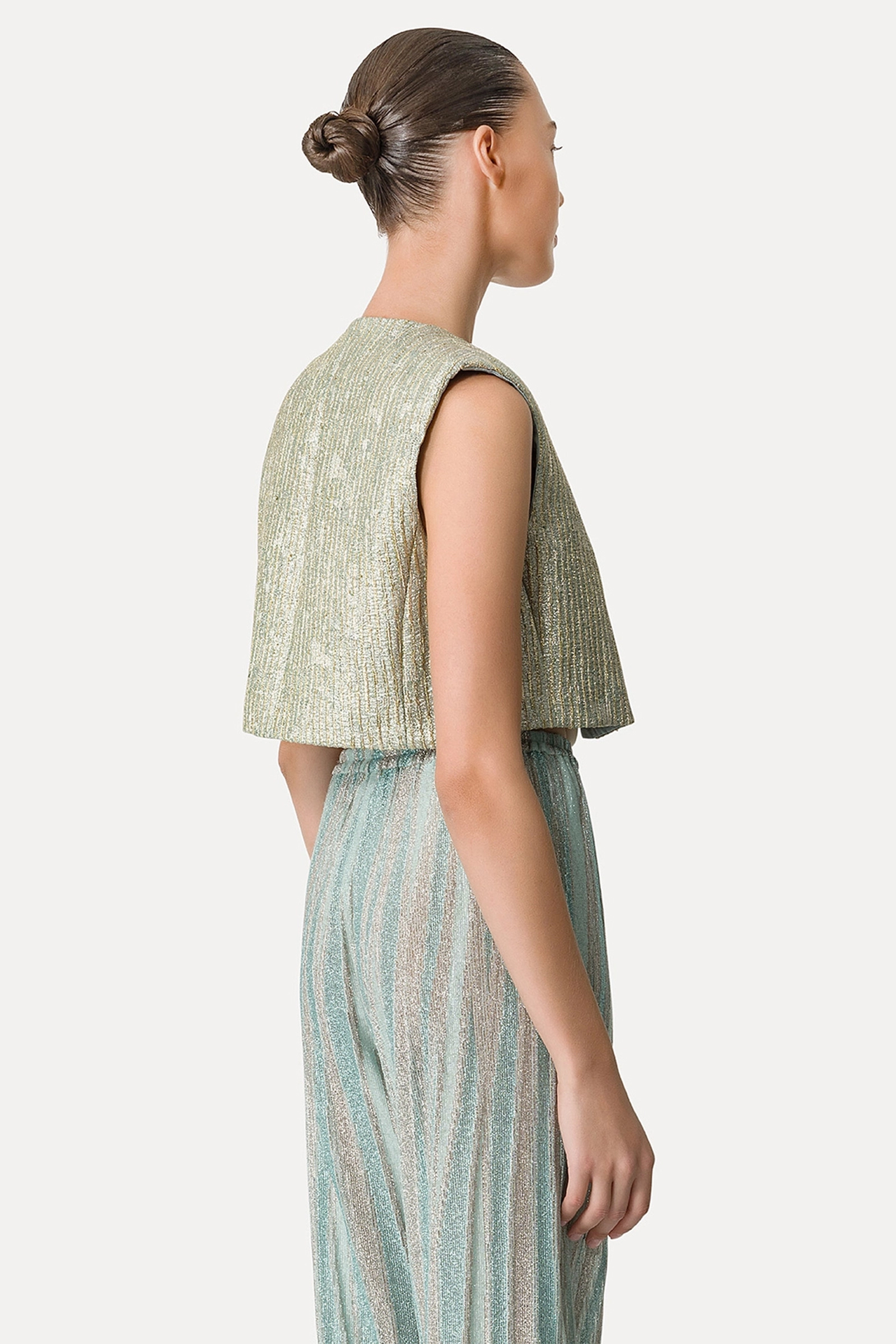Forte Forte Twinkle lurex jacquard vest Goud-1 3