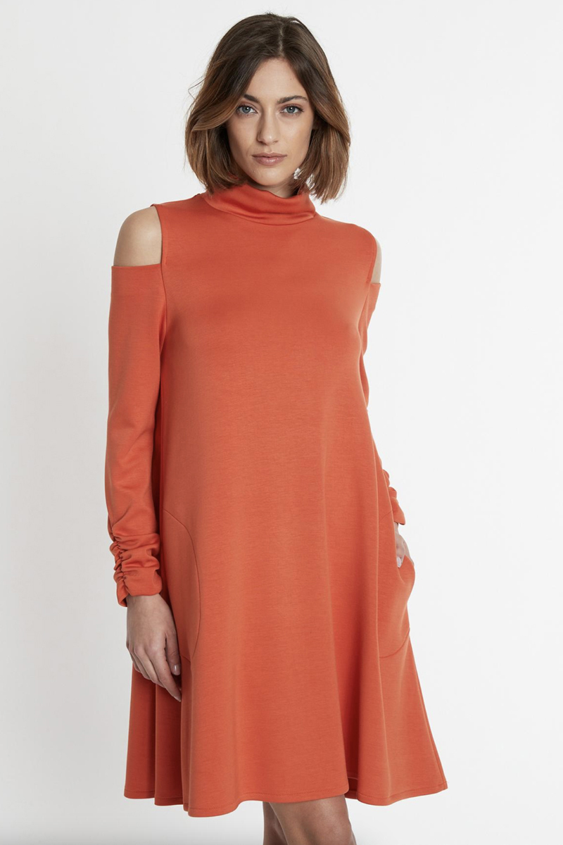Dames jurk oranje