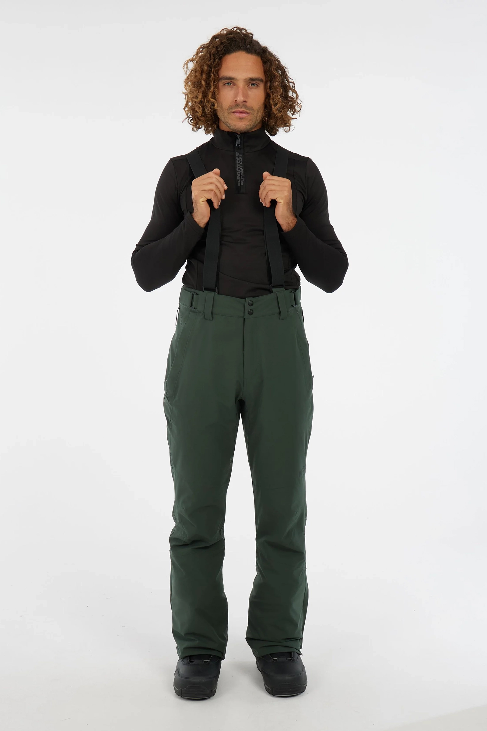 Wintersport heren skibroek groen