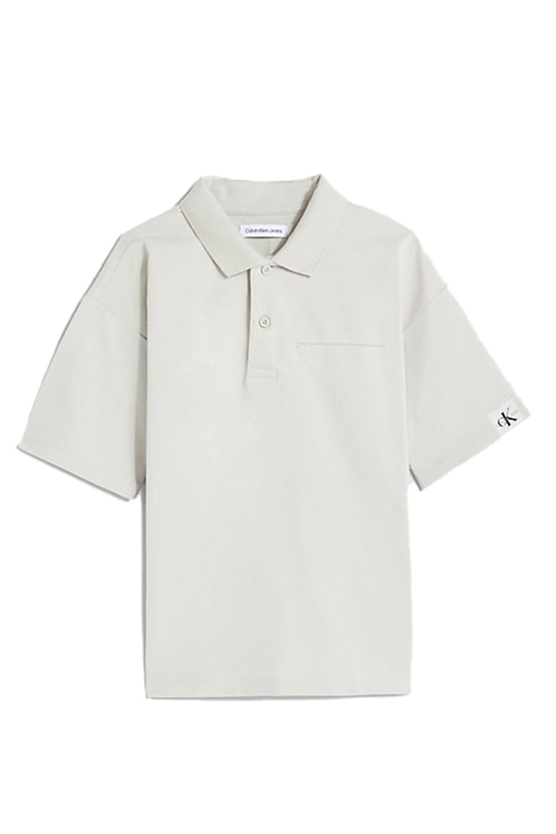 Calvin Klein movement label polo bruin/beige 1