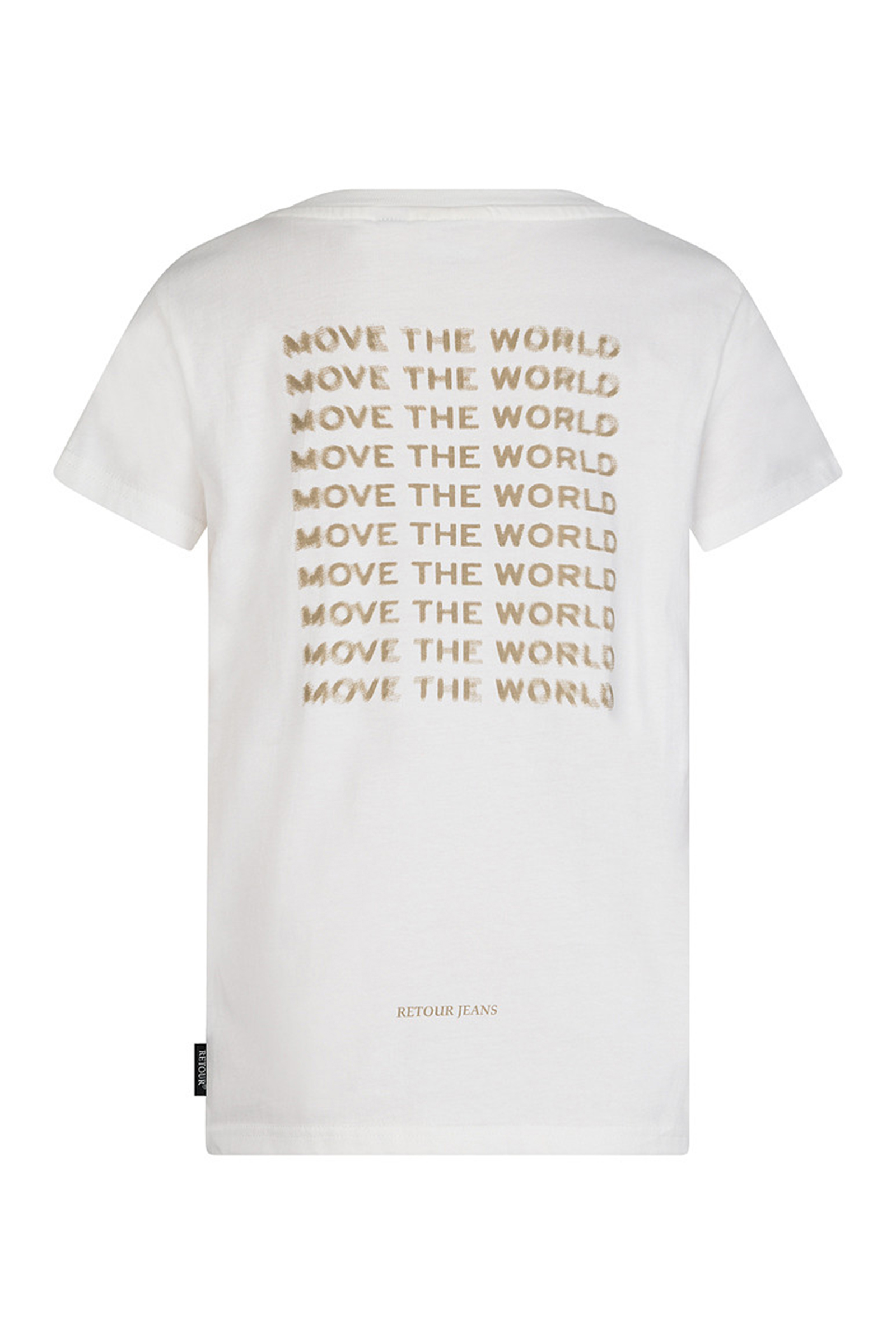 Jongens t-shirt korte mouw ecru