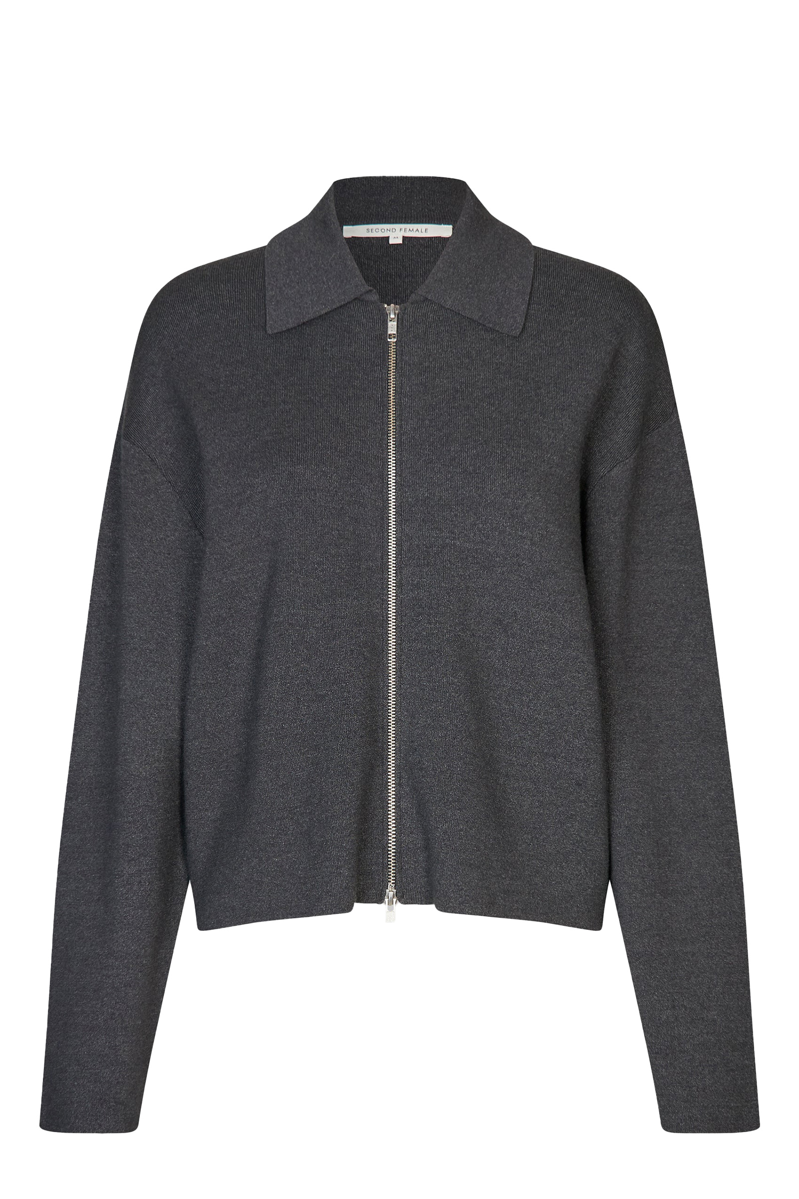 Dames vest grijs