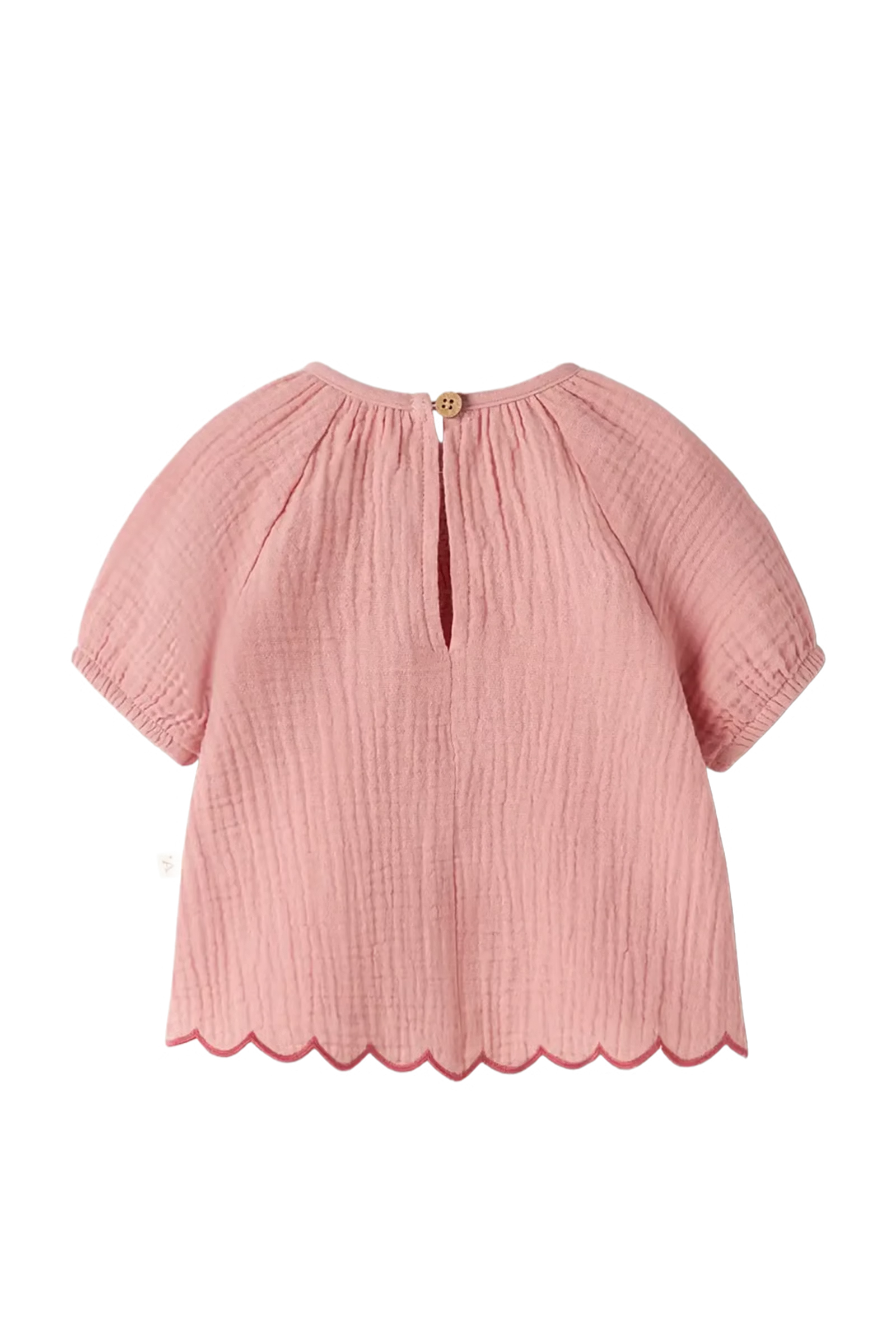 Baby blouse/overhemd rose