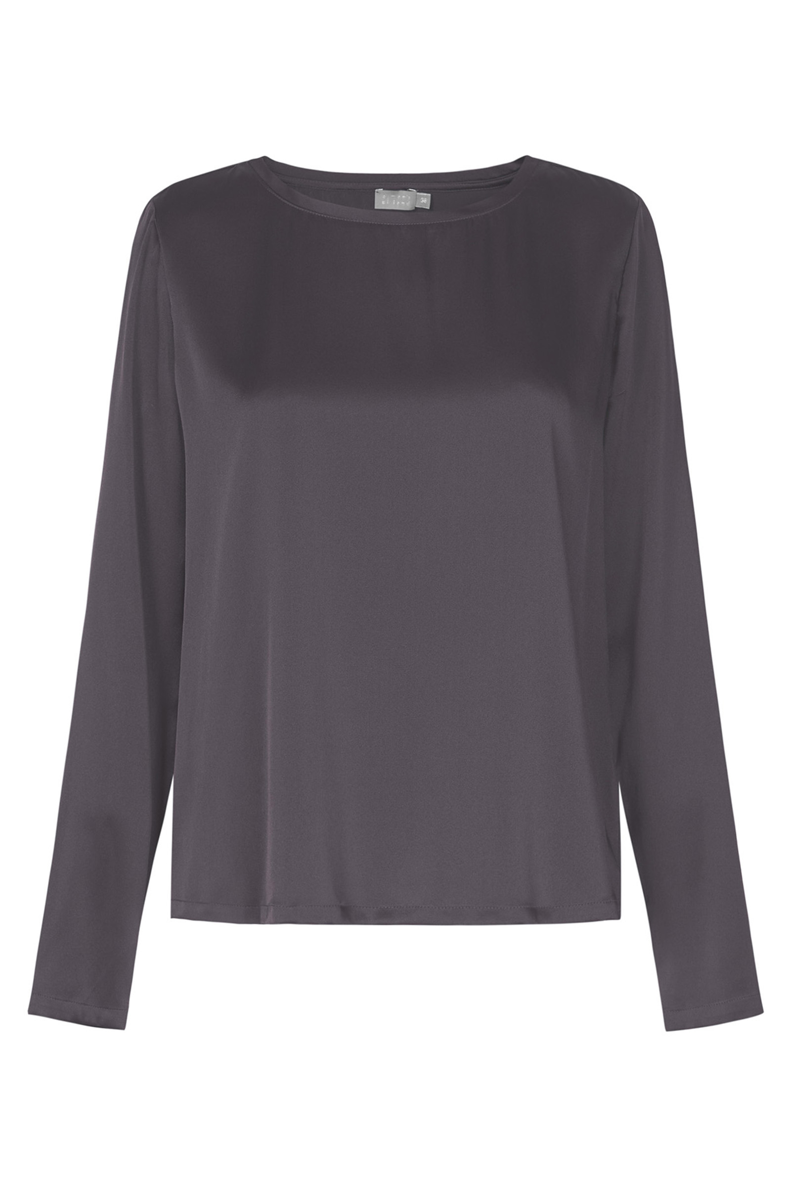 Dames blouse lange mouw bruin