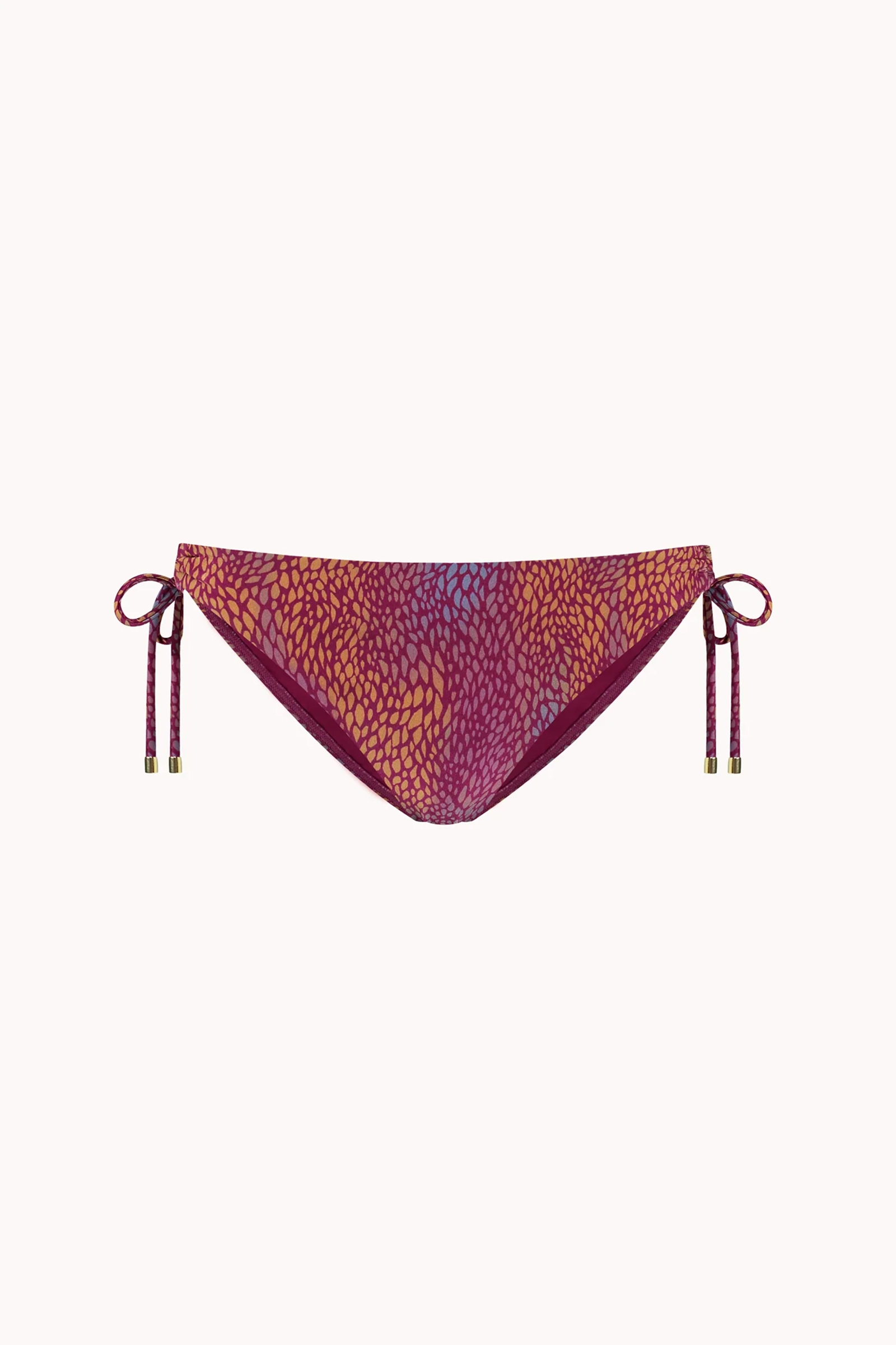 Bad/beach dames bikini slip bruin