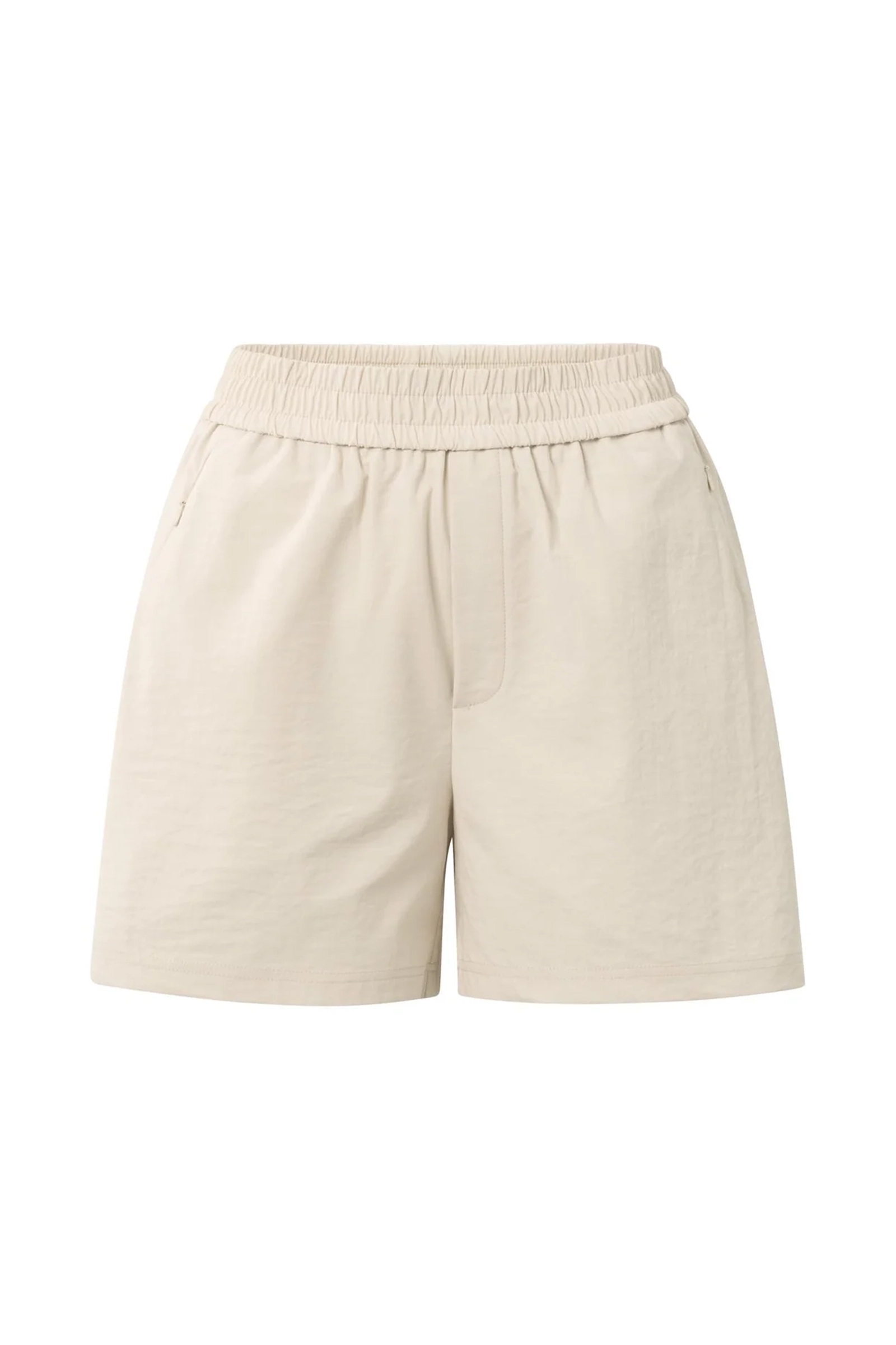 Yaya Woven short with elastic waist SUMMER SAND 1