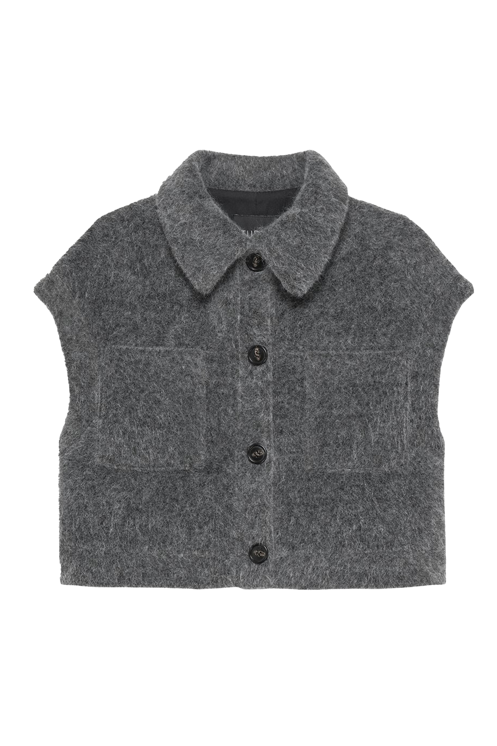Dames gilet grijs