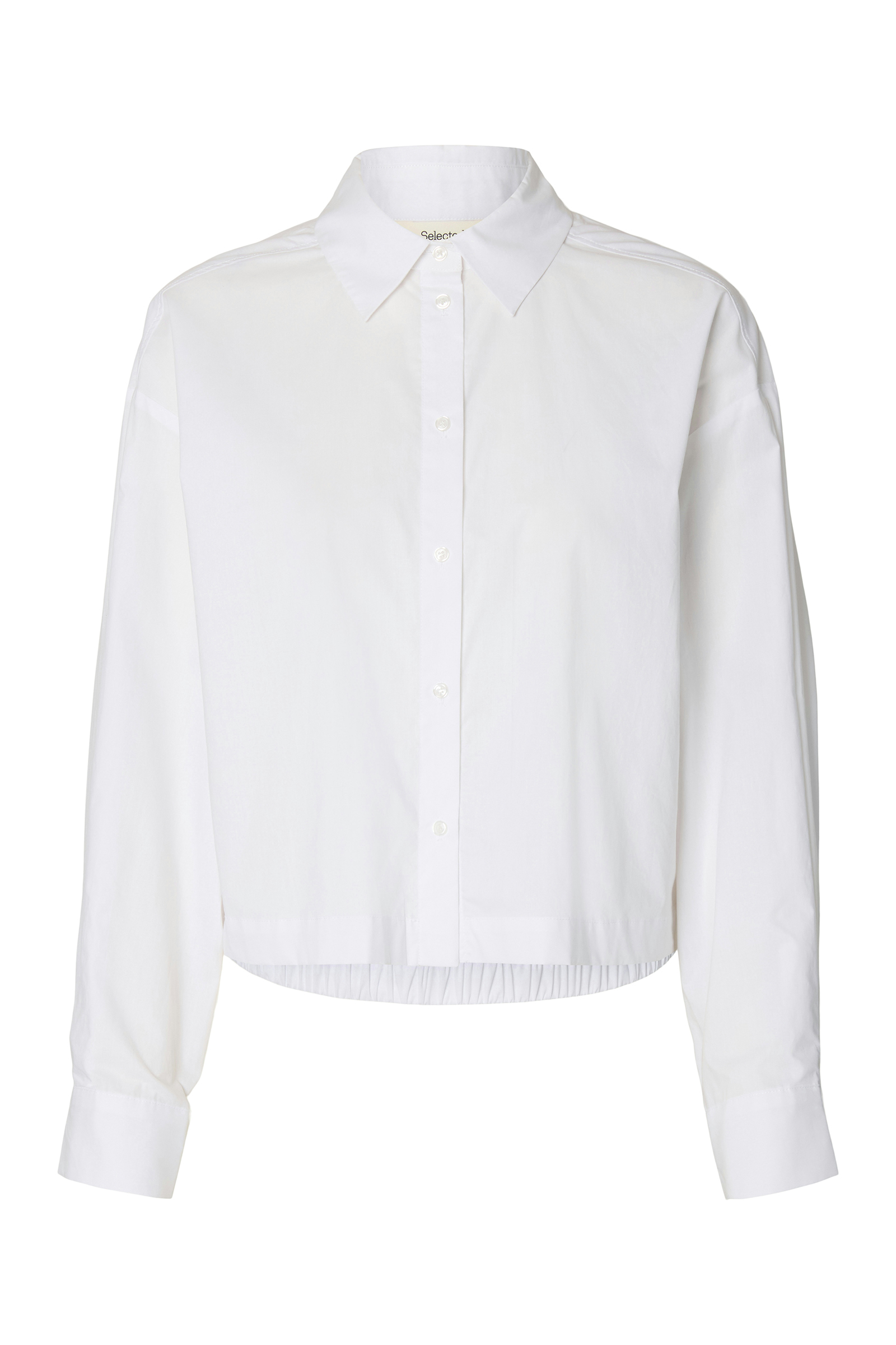 Dames blouse lange mouw wit