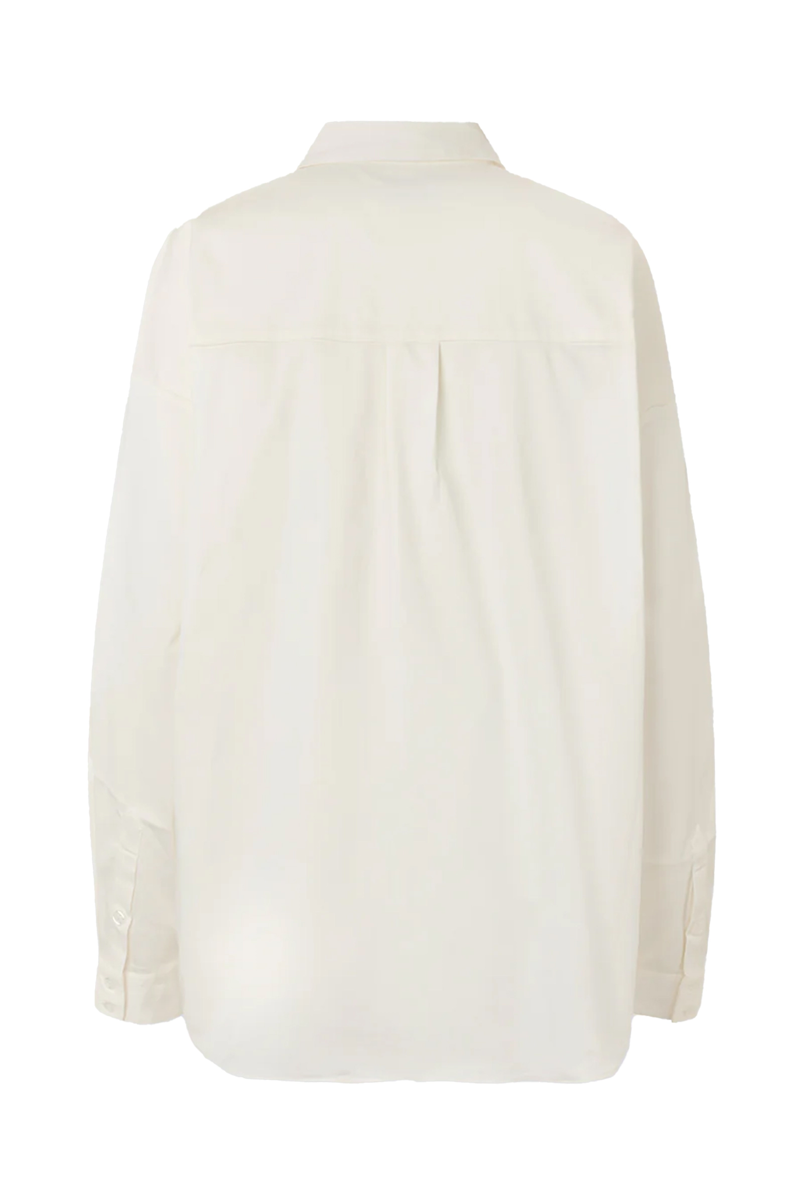 Dames blouse lange mouw wit