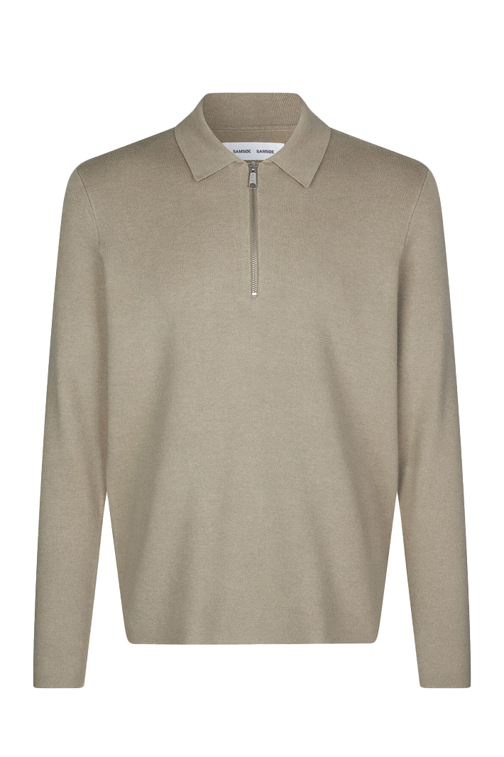 Samsøe Samsøe GUNA HALF ZIP 10490 bruin/beige-1 1