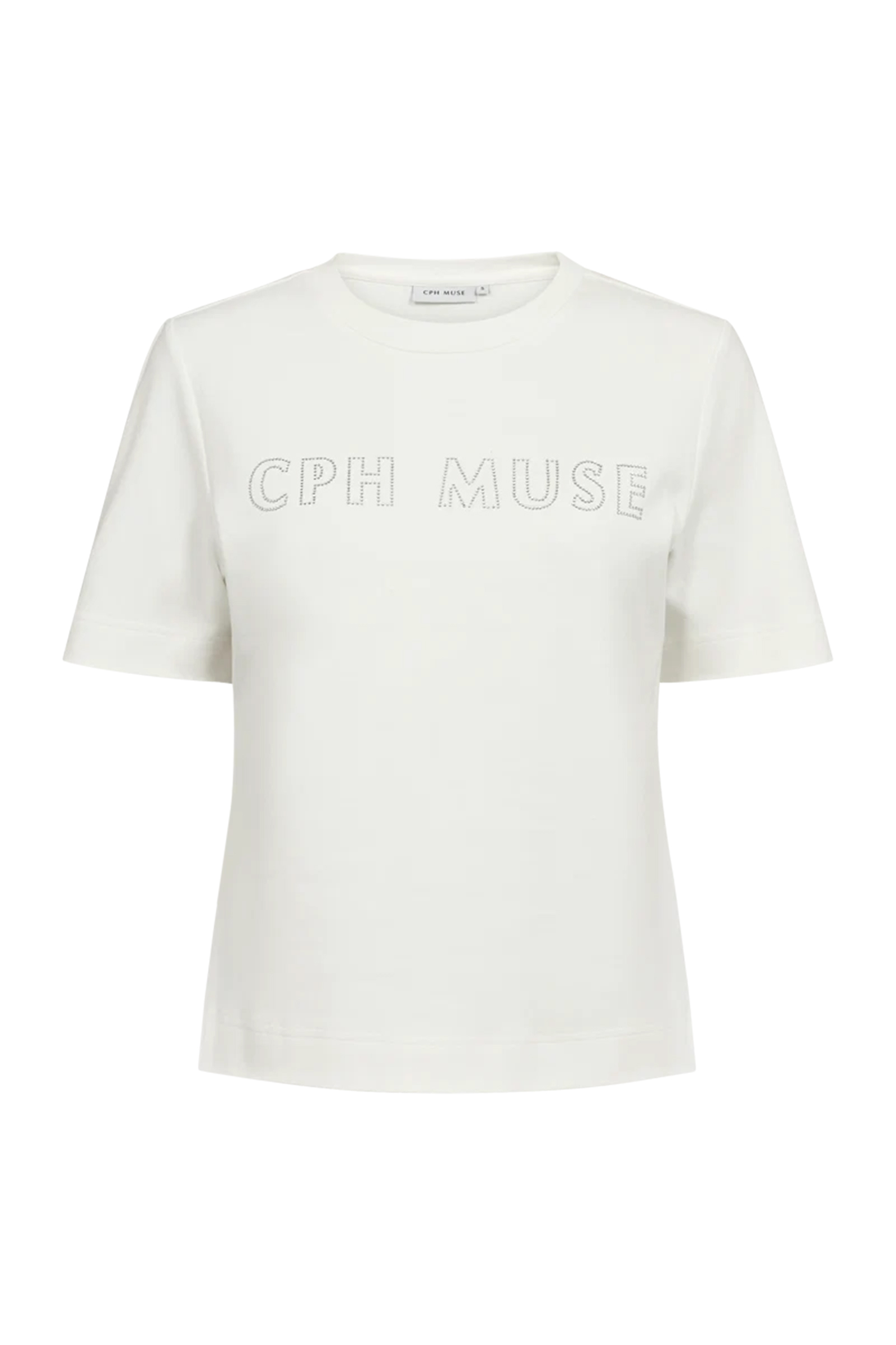 Dames t-shirt korte mouw ecru