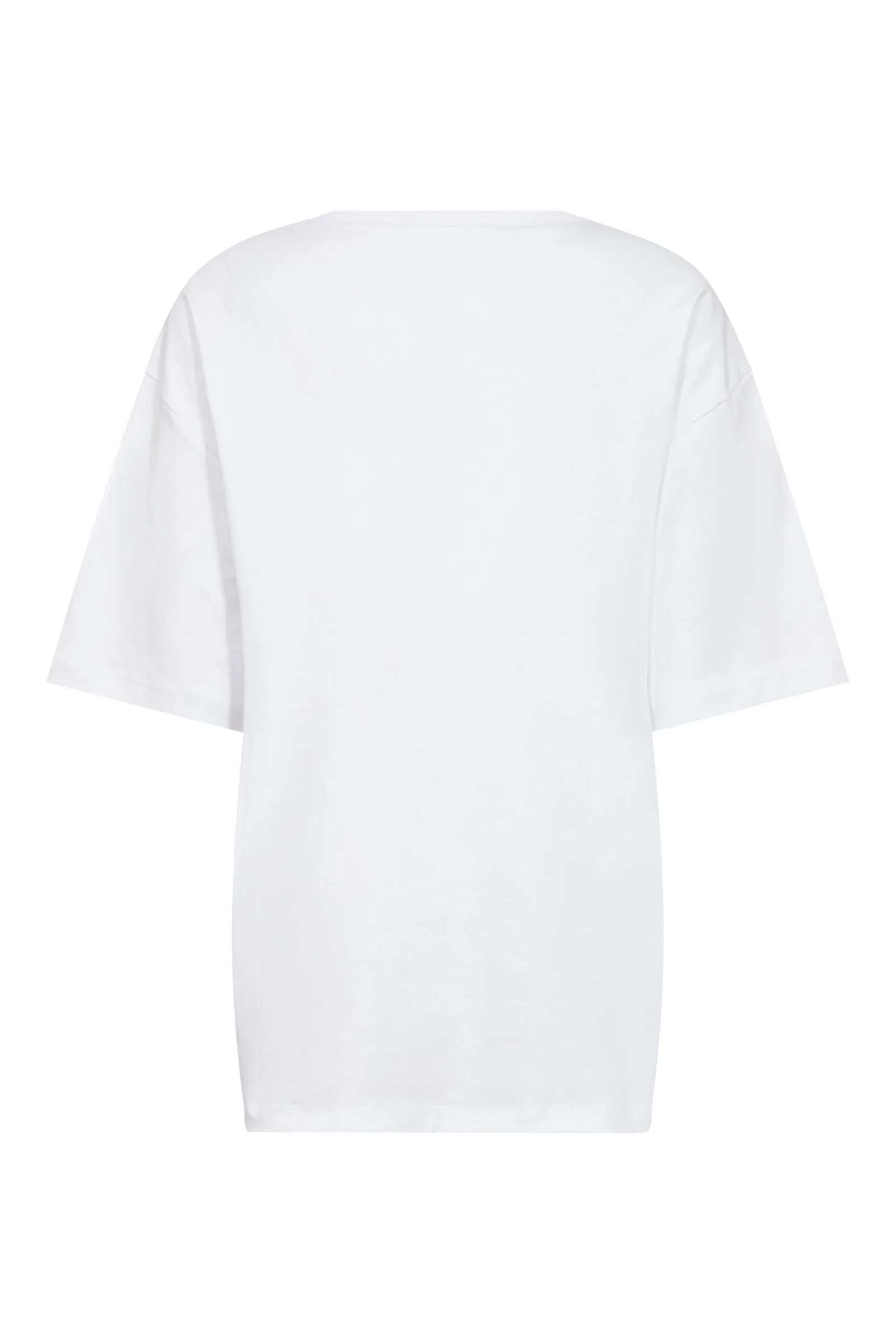 Dames t-shirt korte mouw ecru