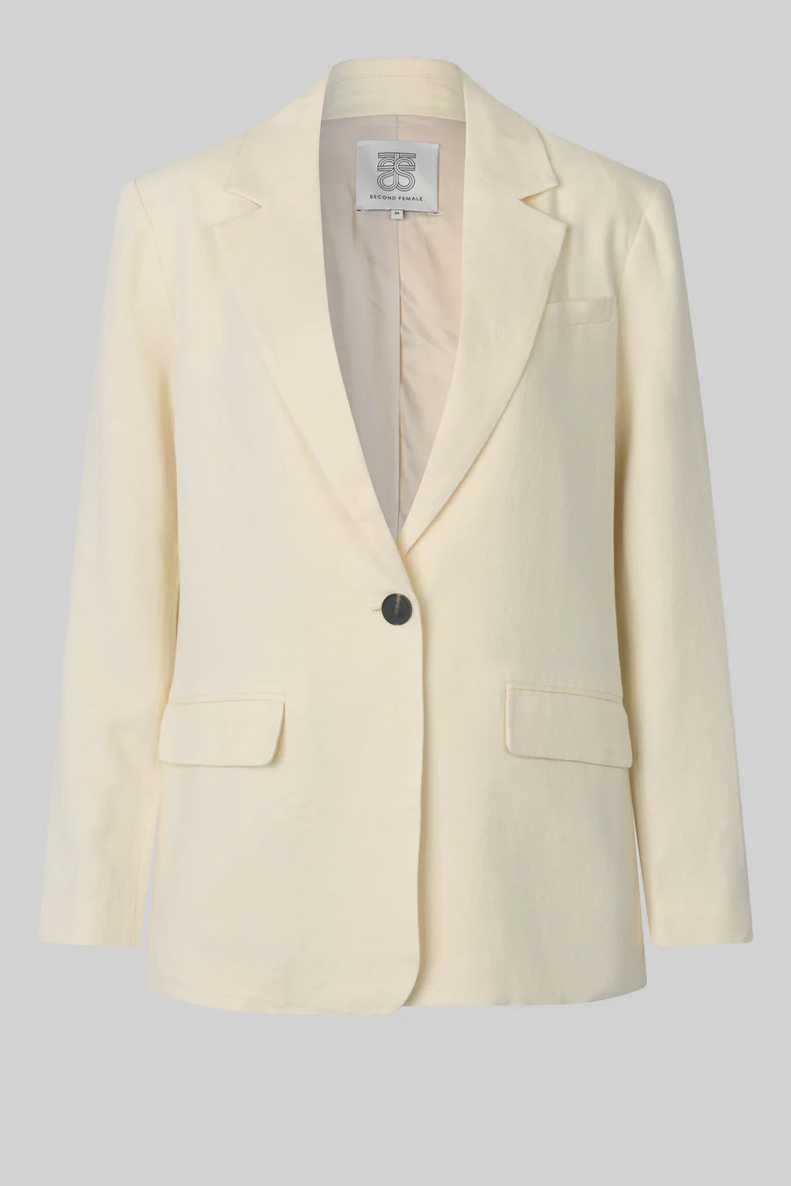 Dames blazer geel
