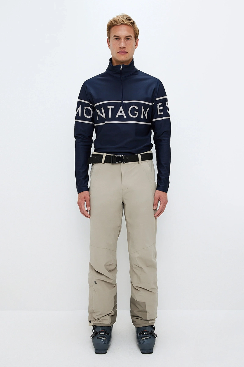 Wintersport heren skibroek bruin