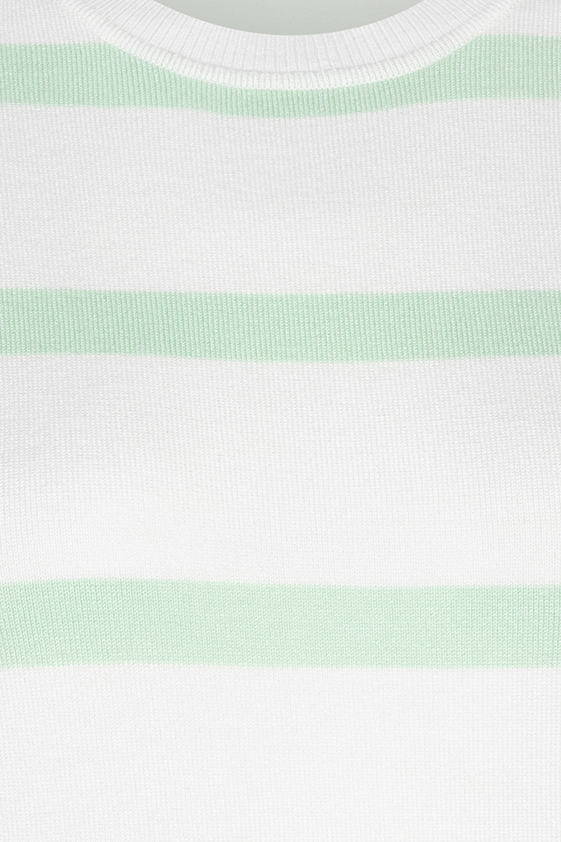 Esqualo Sweater striped Groen-1 2