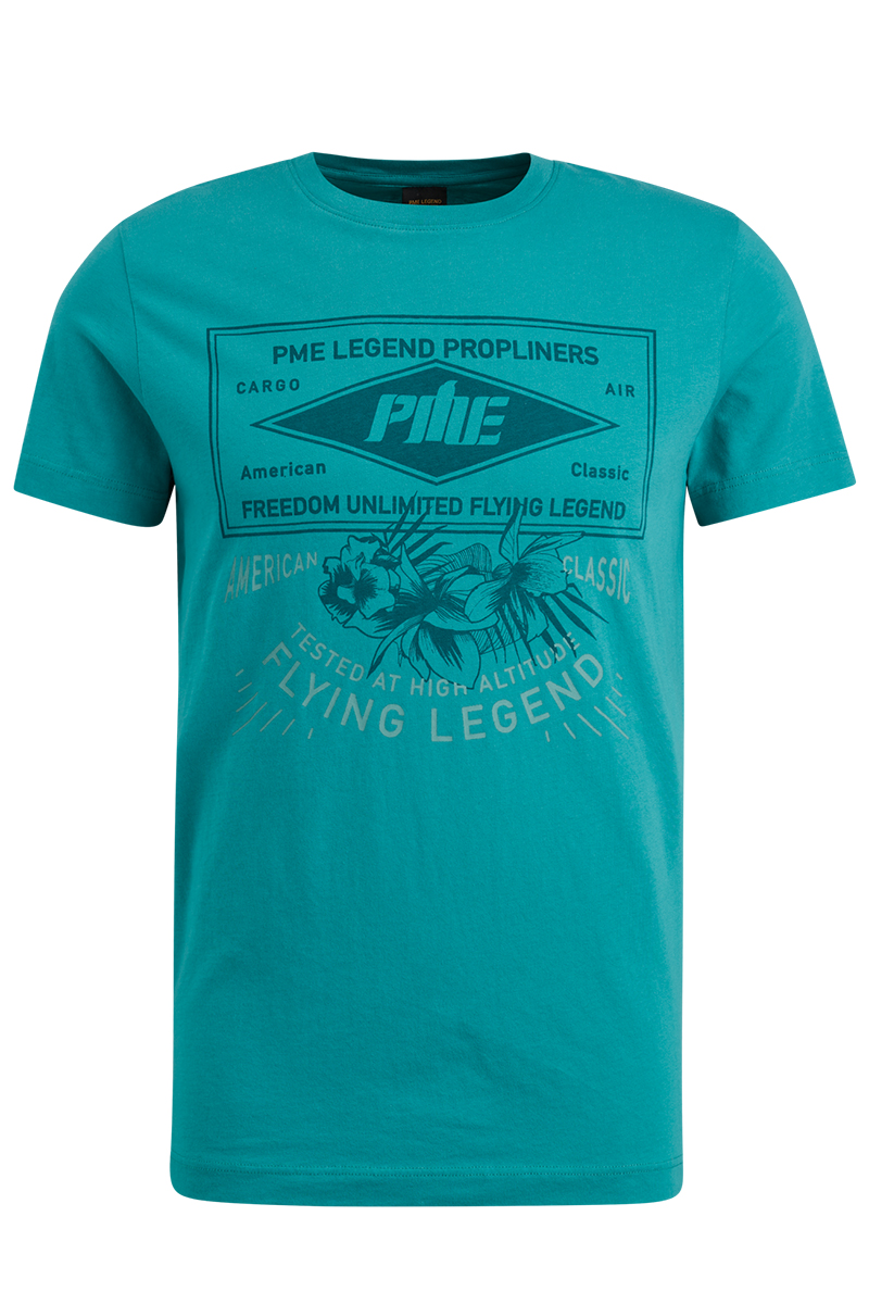 PME Legend Short sleeve r-neck Single Jersey Groen-2 1