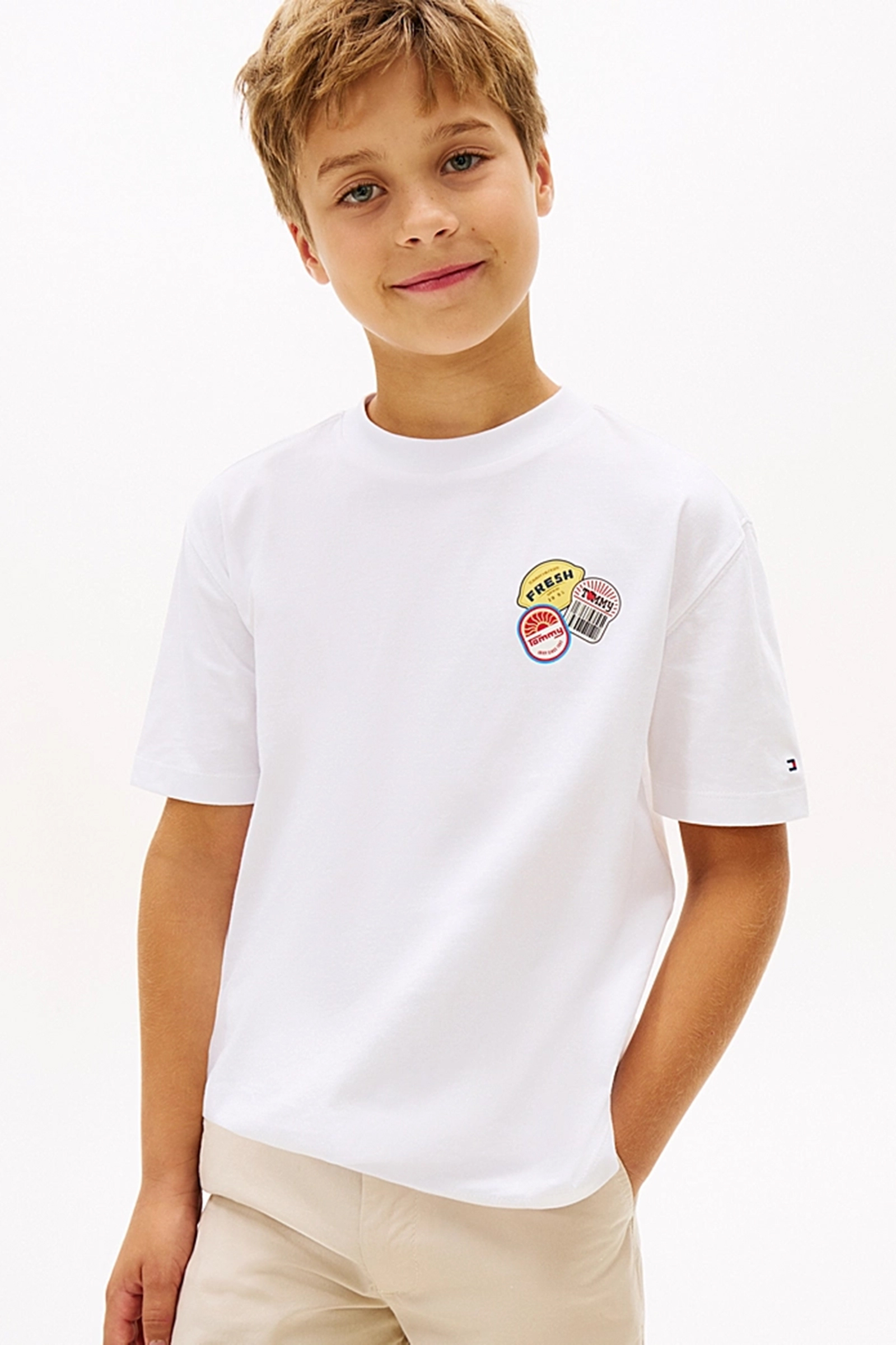 Jongens t-shirt korte mouw wit
