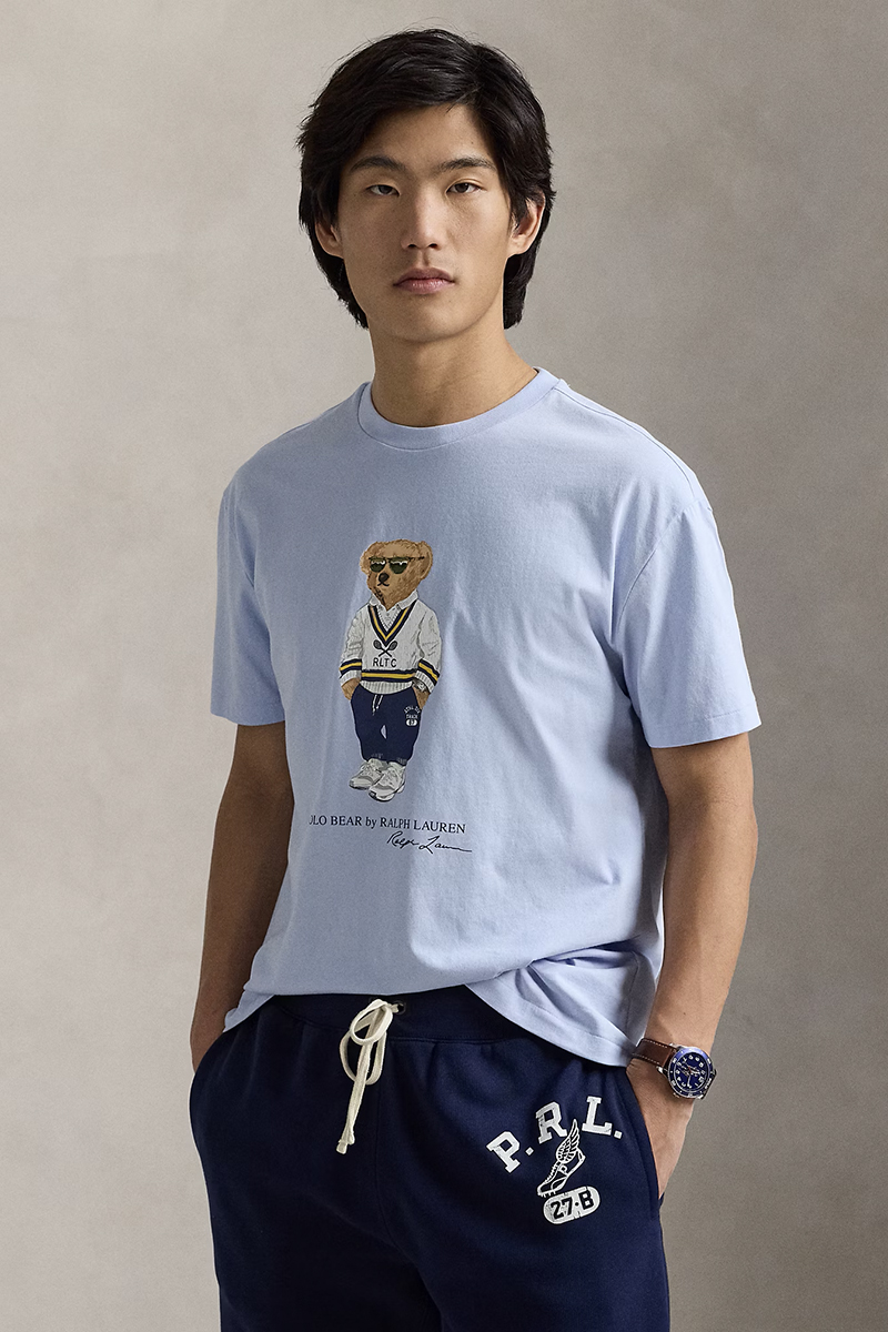 Heren t-shirt kortemouw blauw