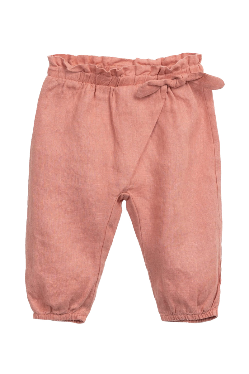 Play Up Linen trousers Rose-1 1