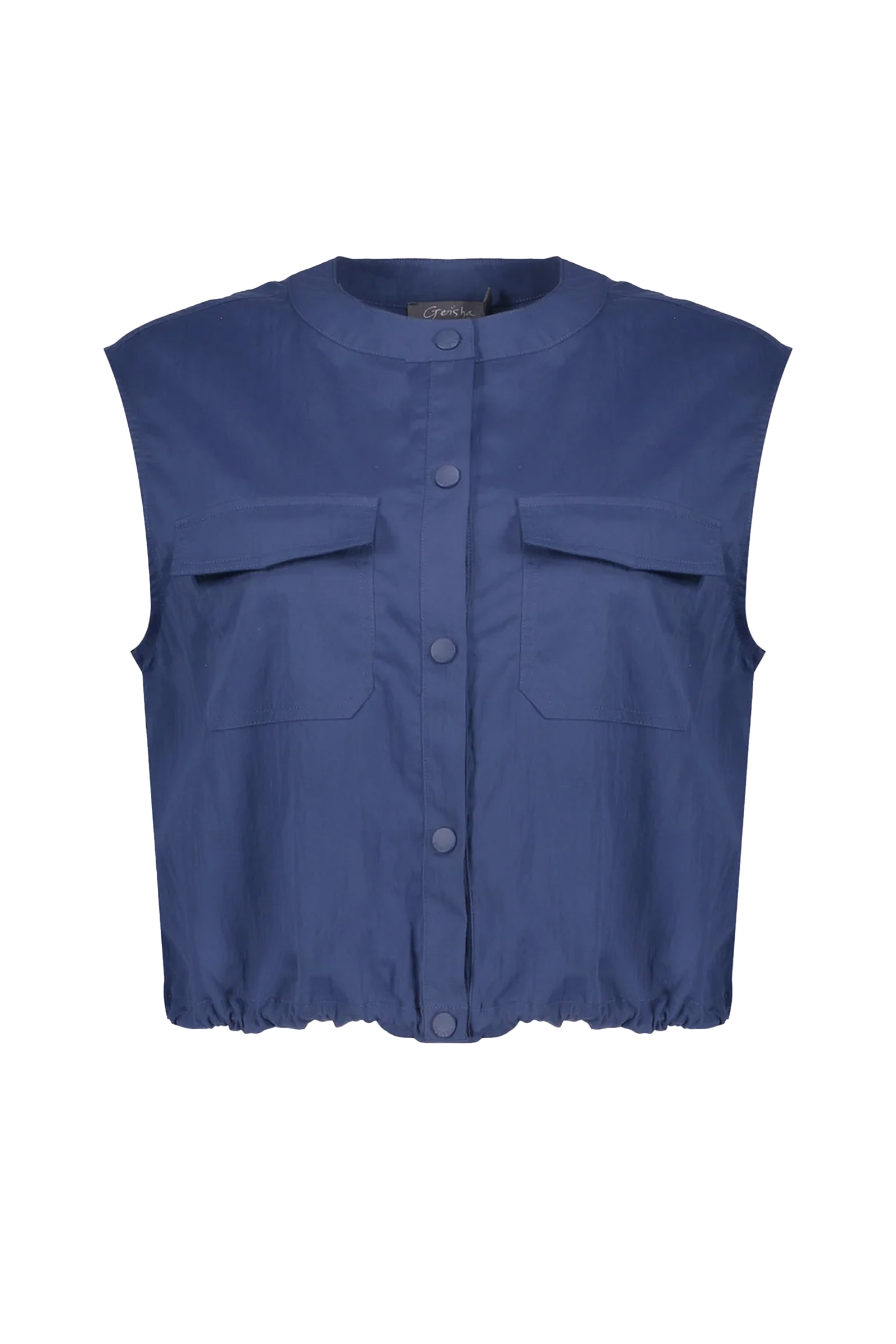 Dames gilet blauw