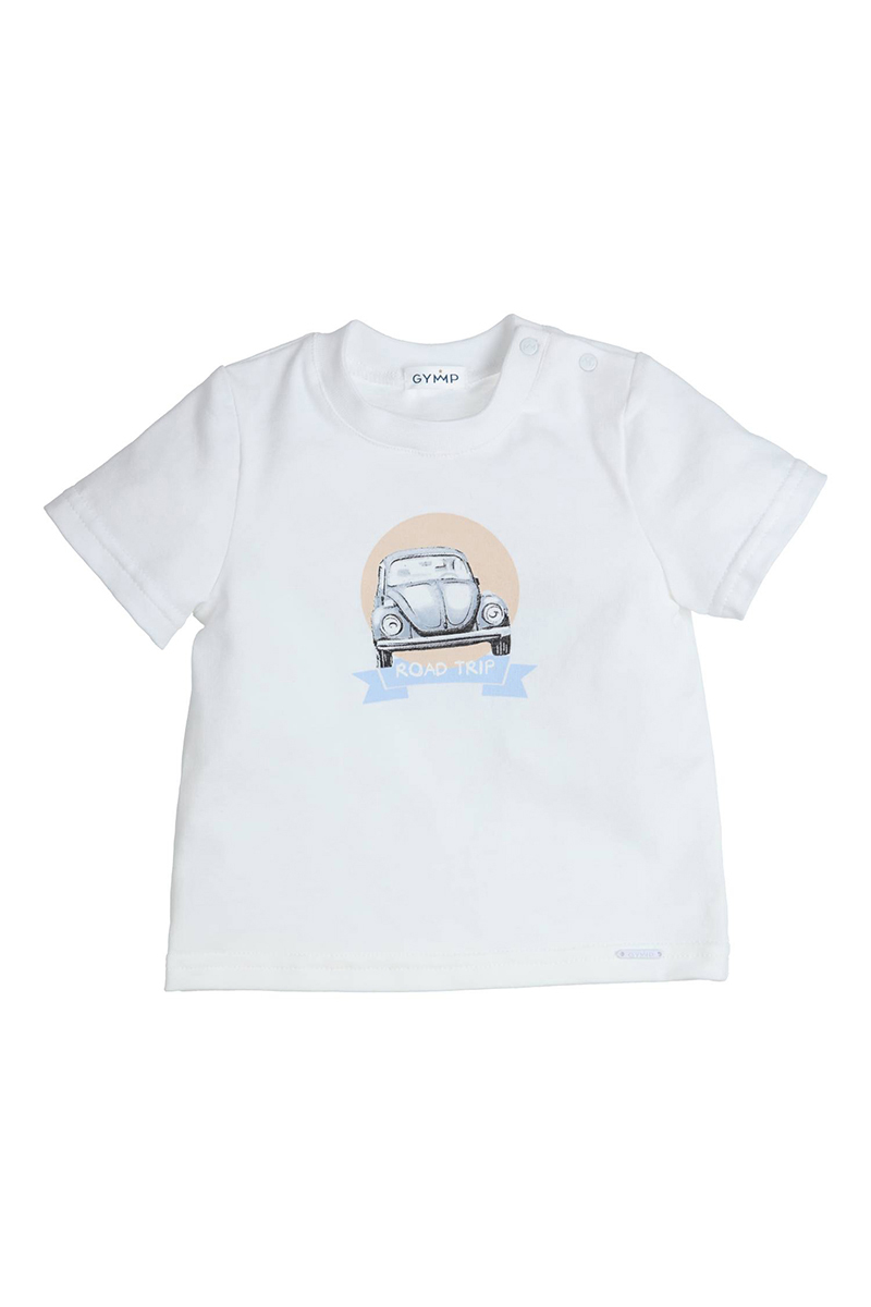 Baby t-shirt korte mouw wit