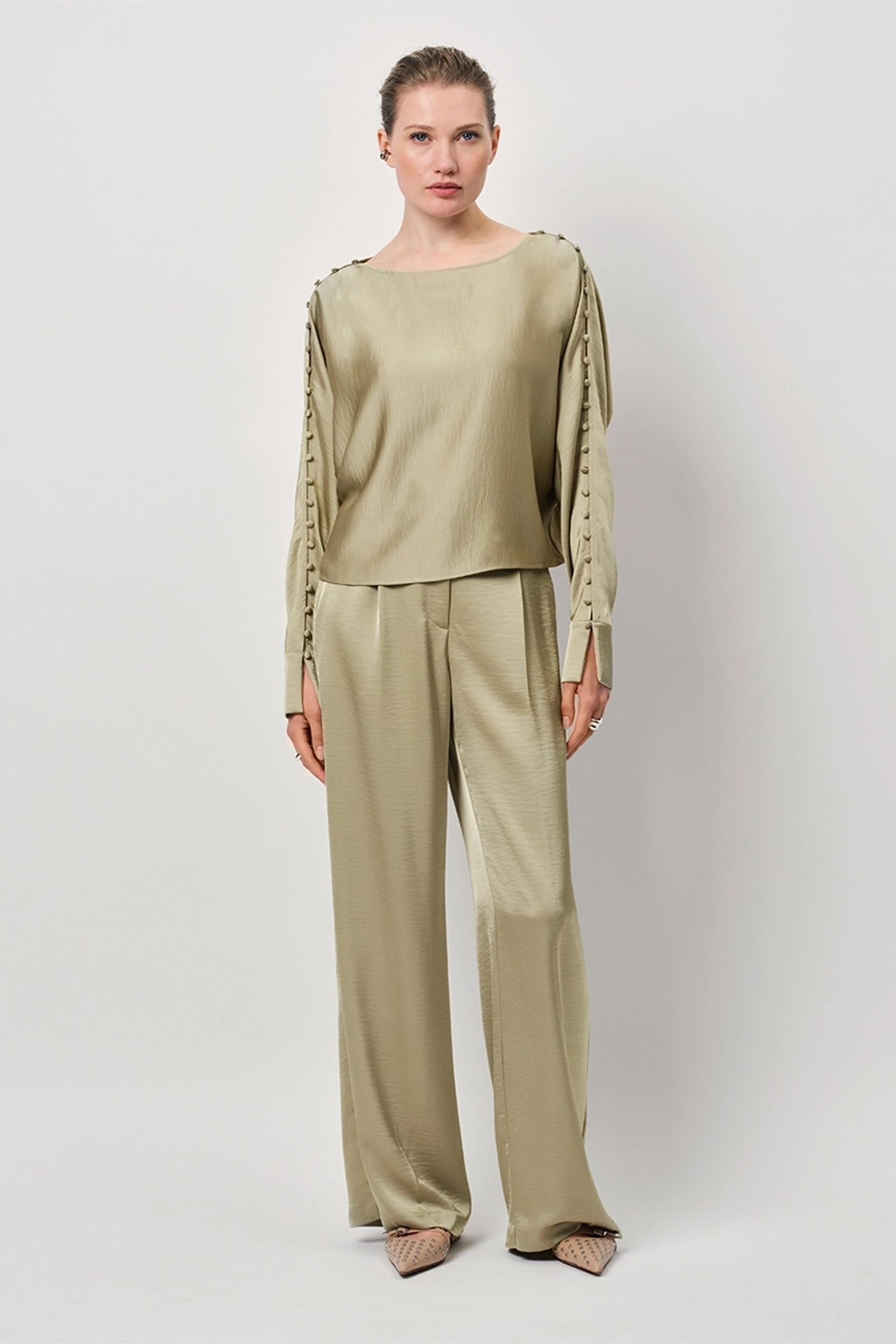 Dames broek groen