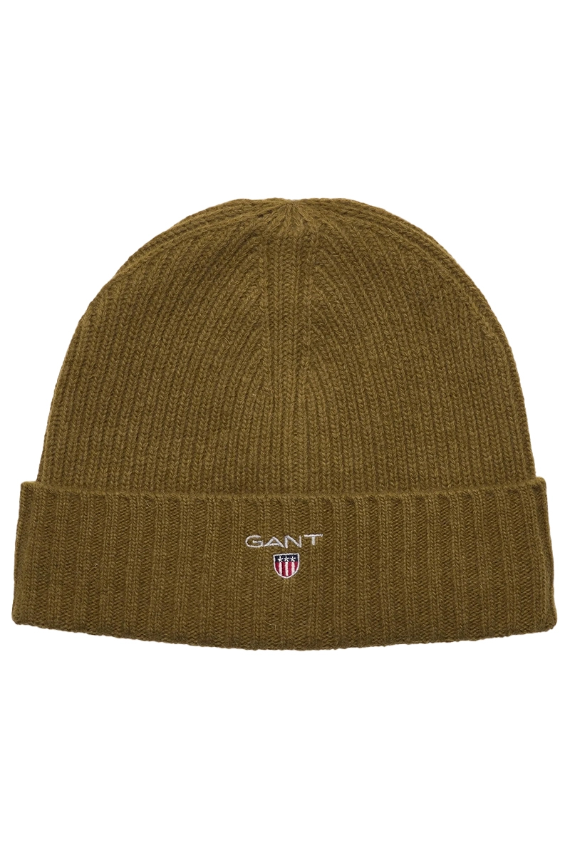 Gant UNISEX. WOOL LINED BEANIE Groen-1 1