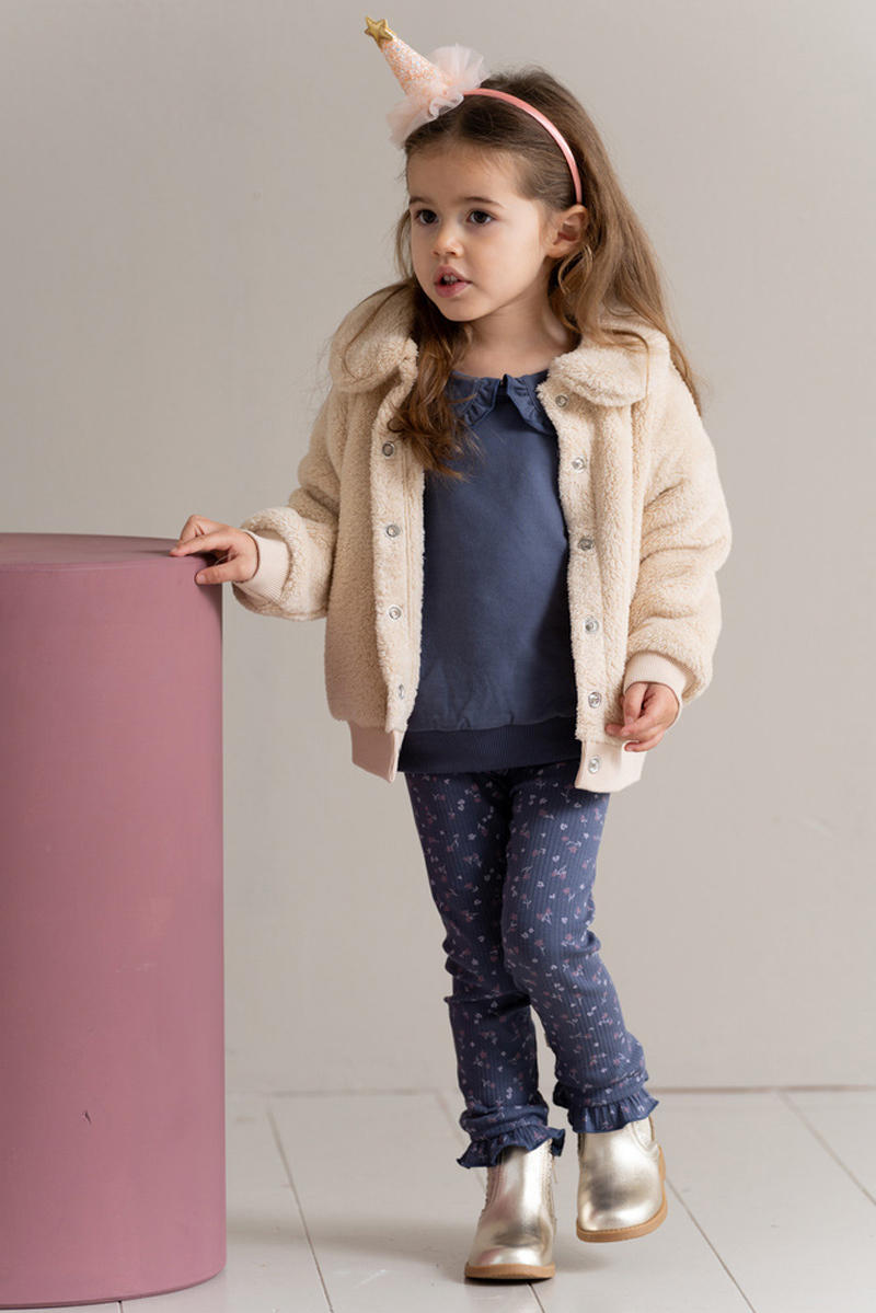 Meisjes legging blauw
