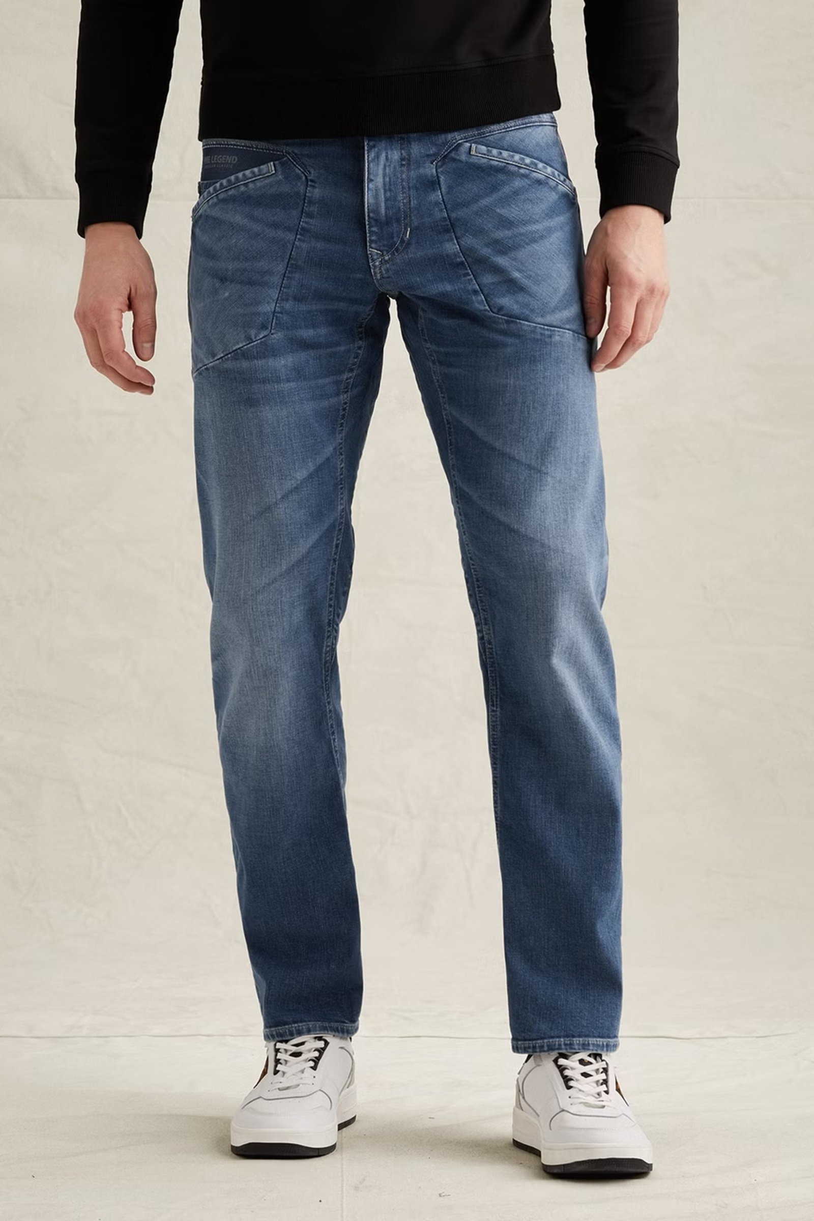 Heren pantalon blauw