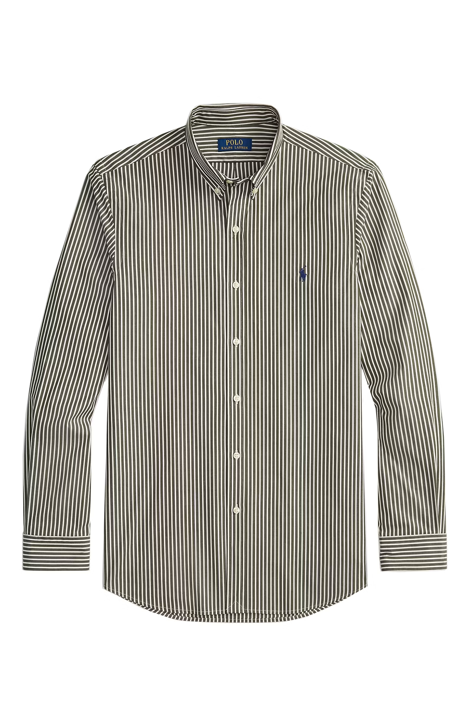 Heren overhemd lm casual groen