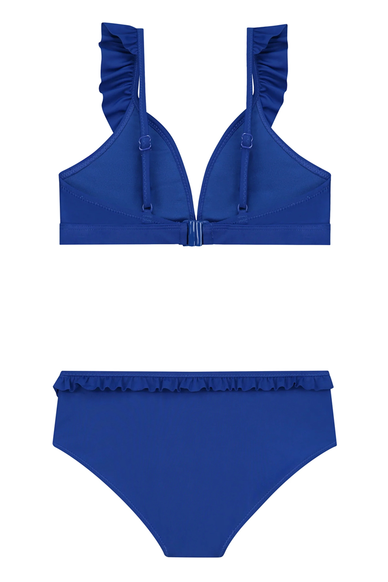 Bad/beach meisjes bikini blauw