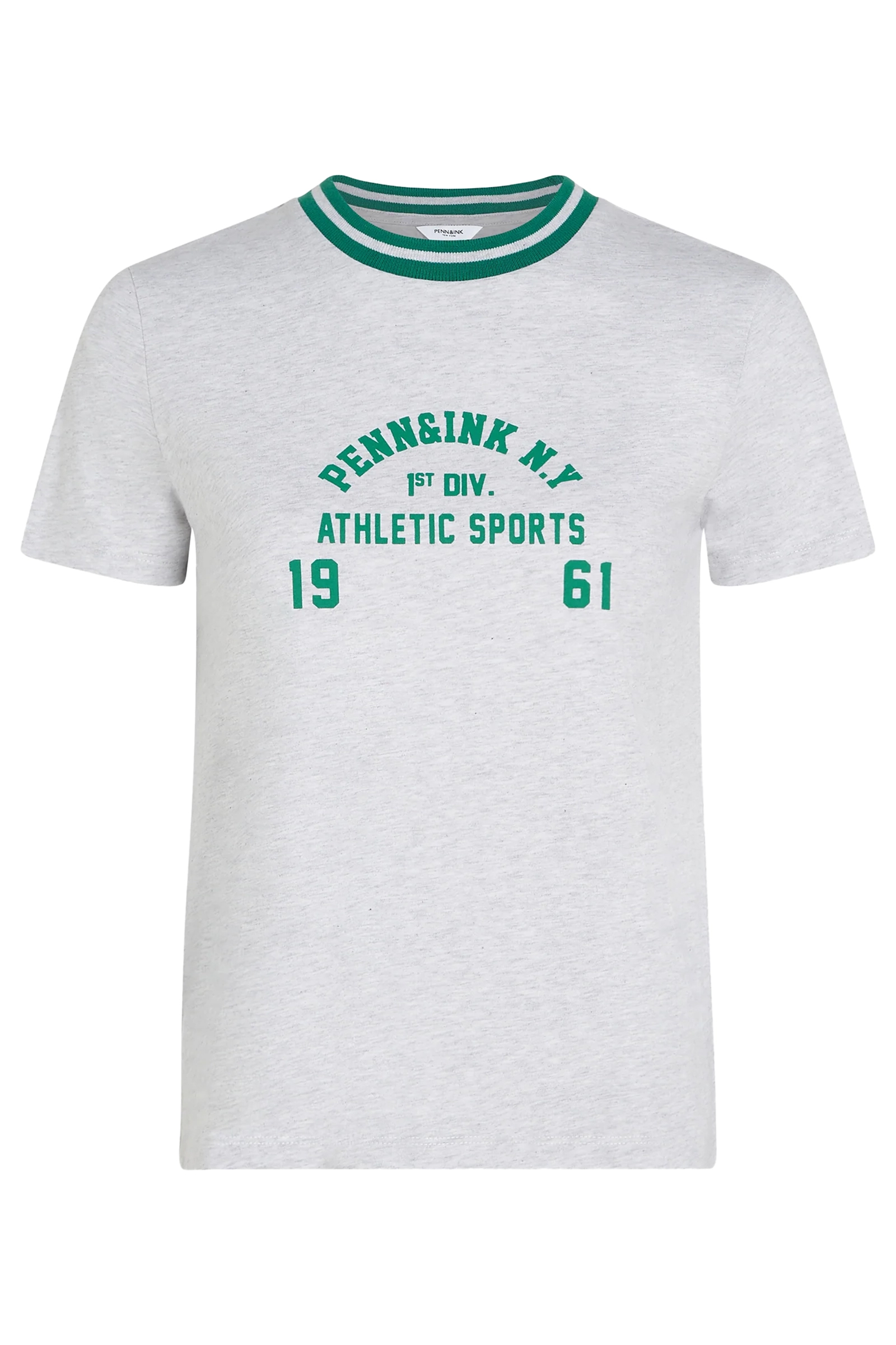 Dames t-shirt korte mouw grijs