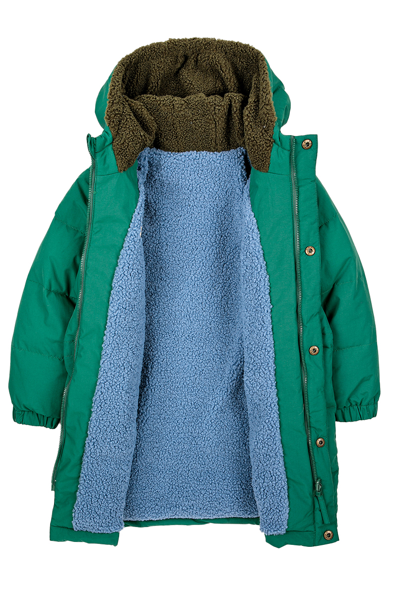 Bobo Choses multicolor bc reversible parka Groen-1 Voorwinden