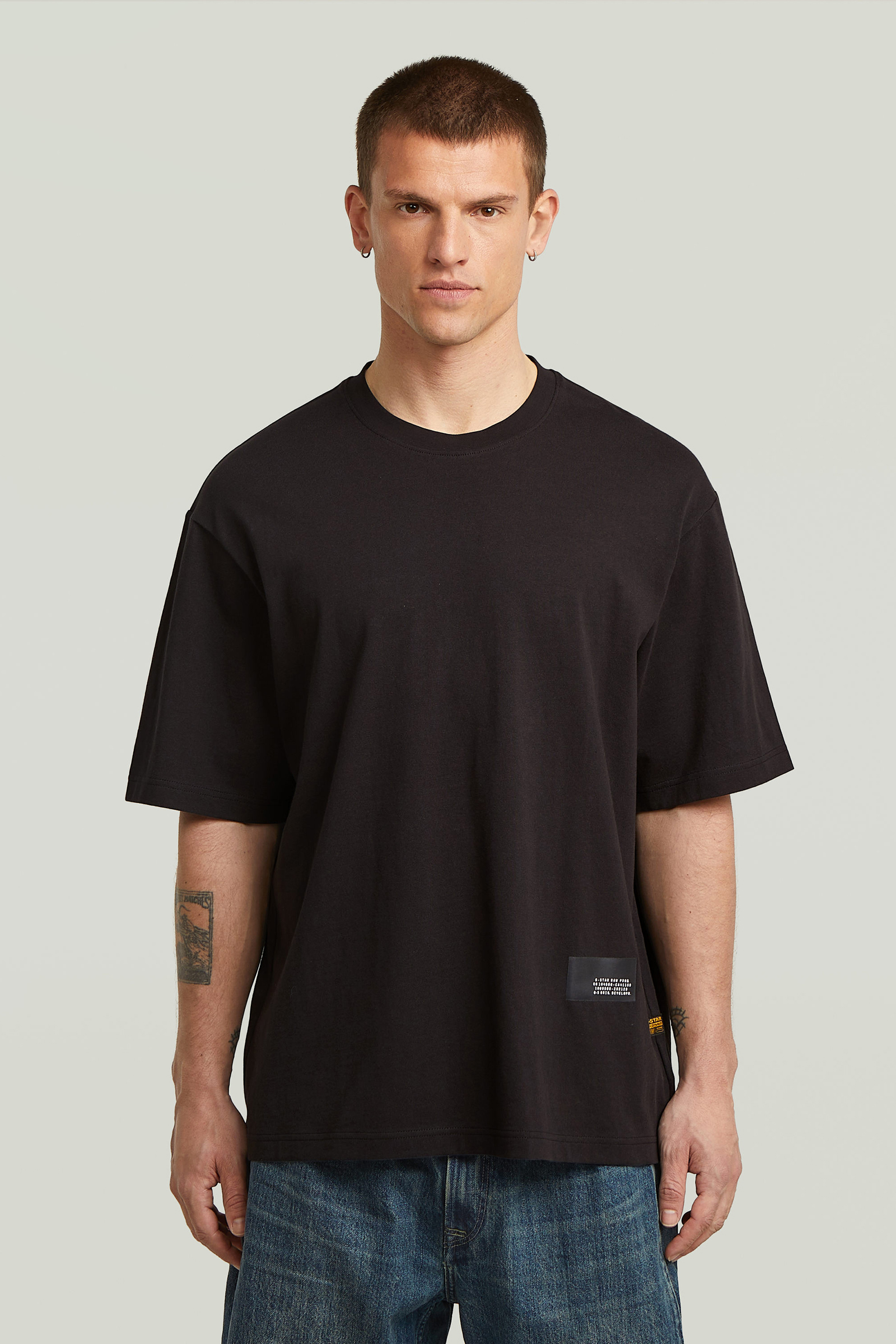 Heren t-shirt kortemouw zwart