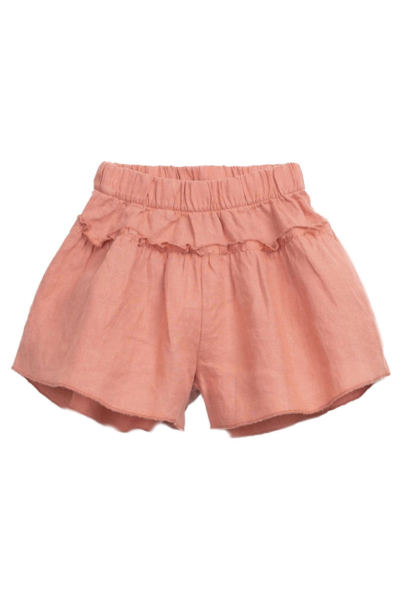 Play Up Linen shorts Rose-1 1