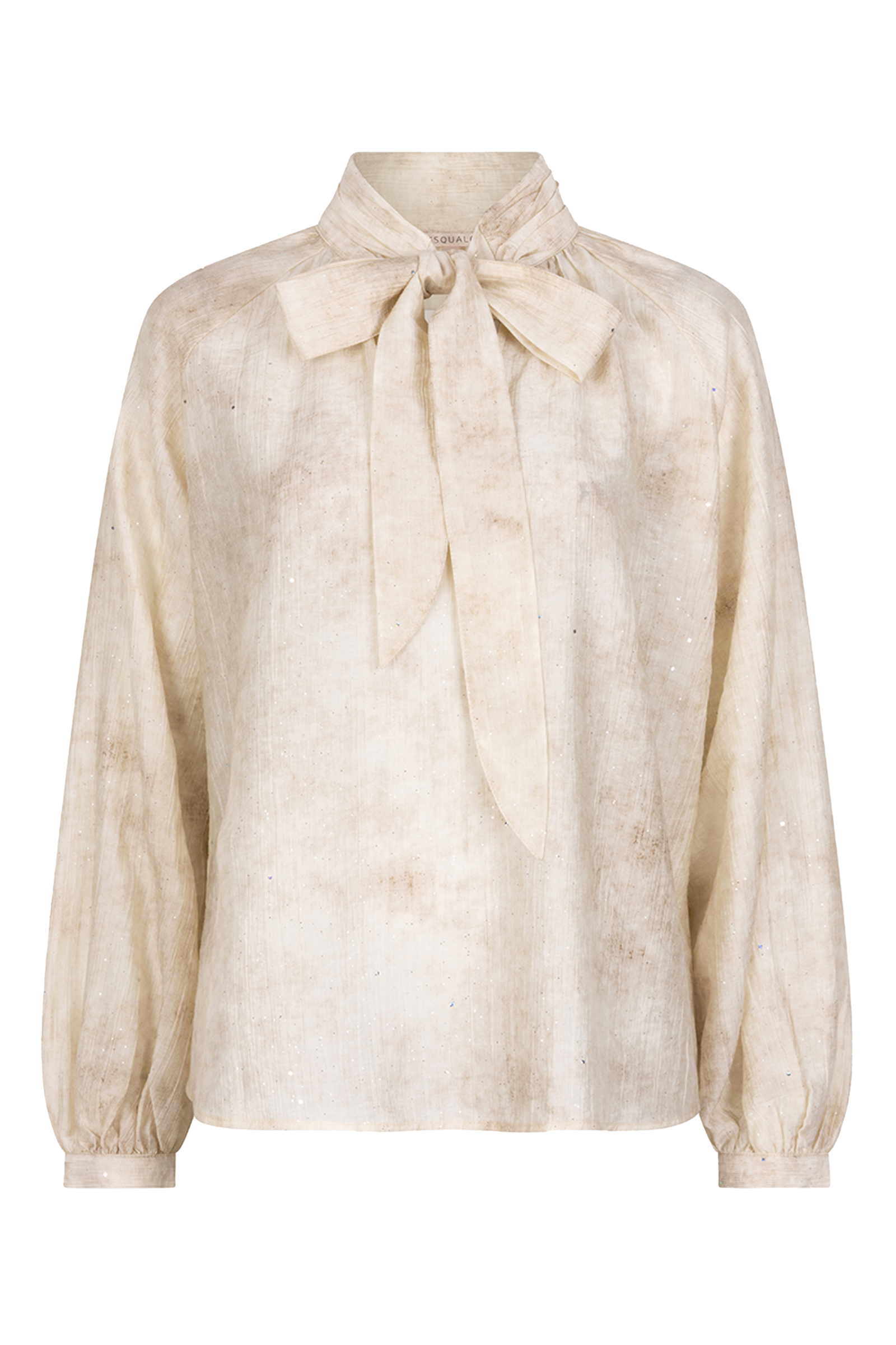 Dames blouse lange mouw ecru