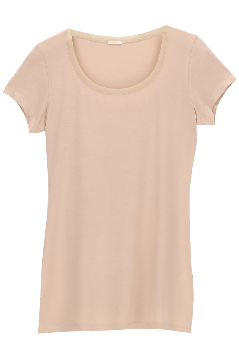 Oroblu Lingerie dames t shirt km bruin/beige 1