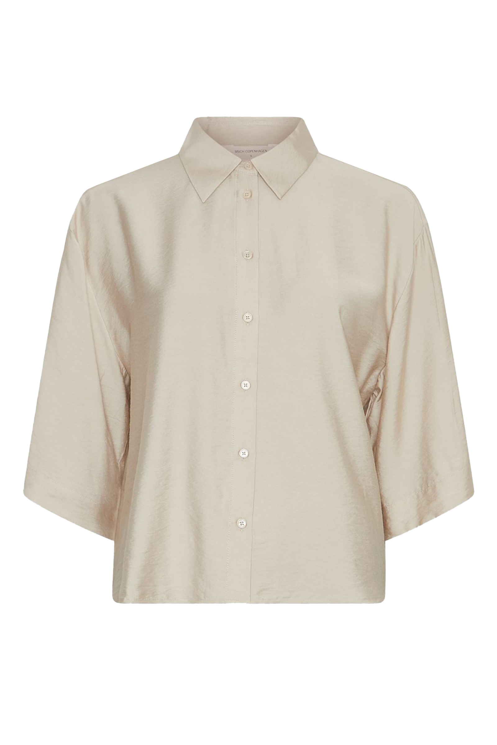 Dames blouse korte mouw ecru