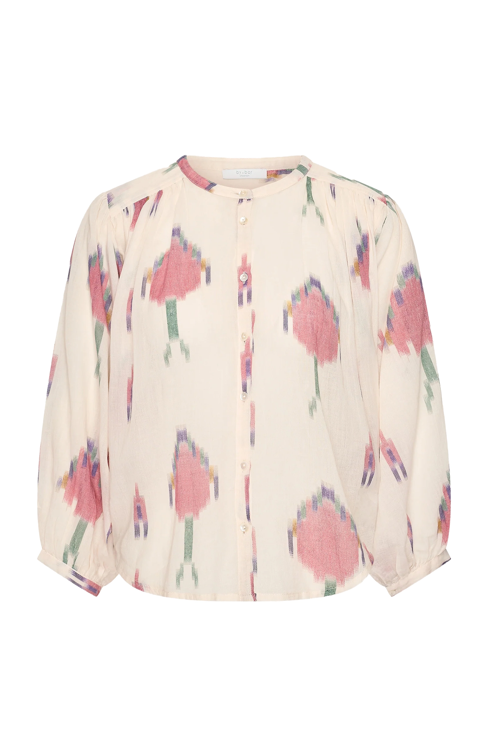 Dames blouse lange mouw ecru