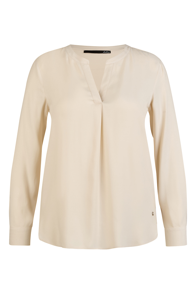 Dames blouse lange mouw ecru