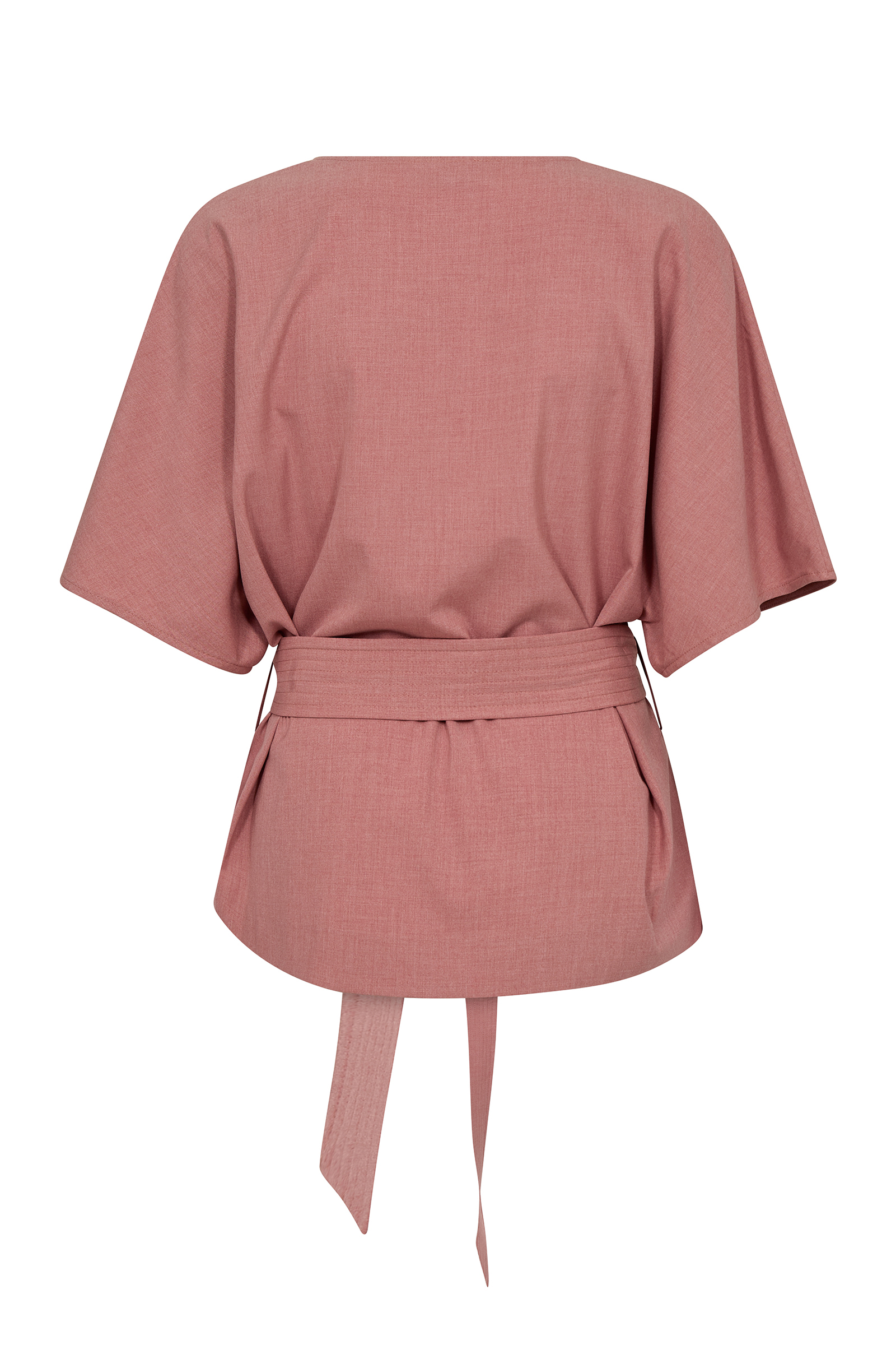 Dames blouse lange mouw paars