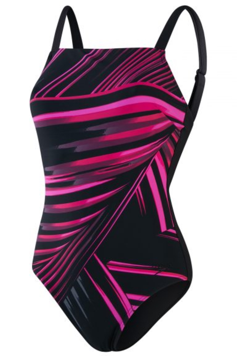 Speedo AMBERGLOW PRINT SHAPING 1 PIECE Zwart-1 1