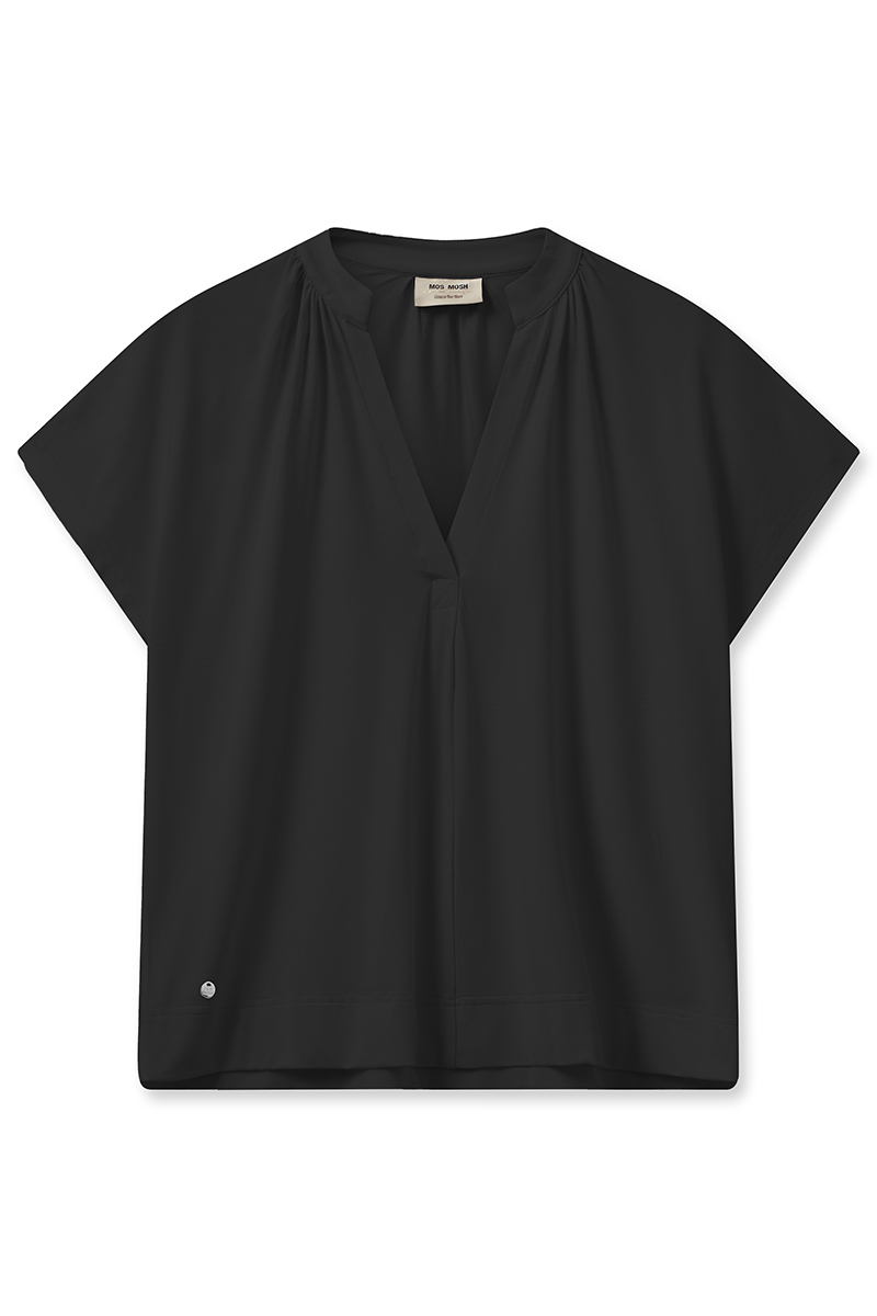 Dames t-shirt korte mouw zwart