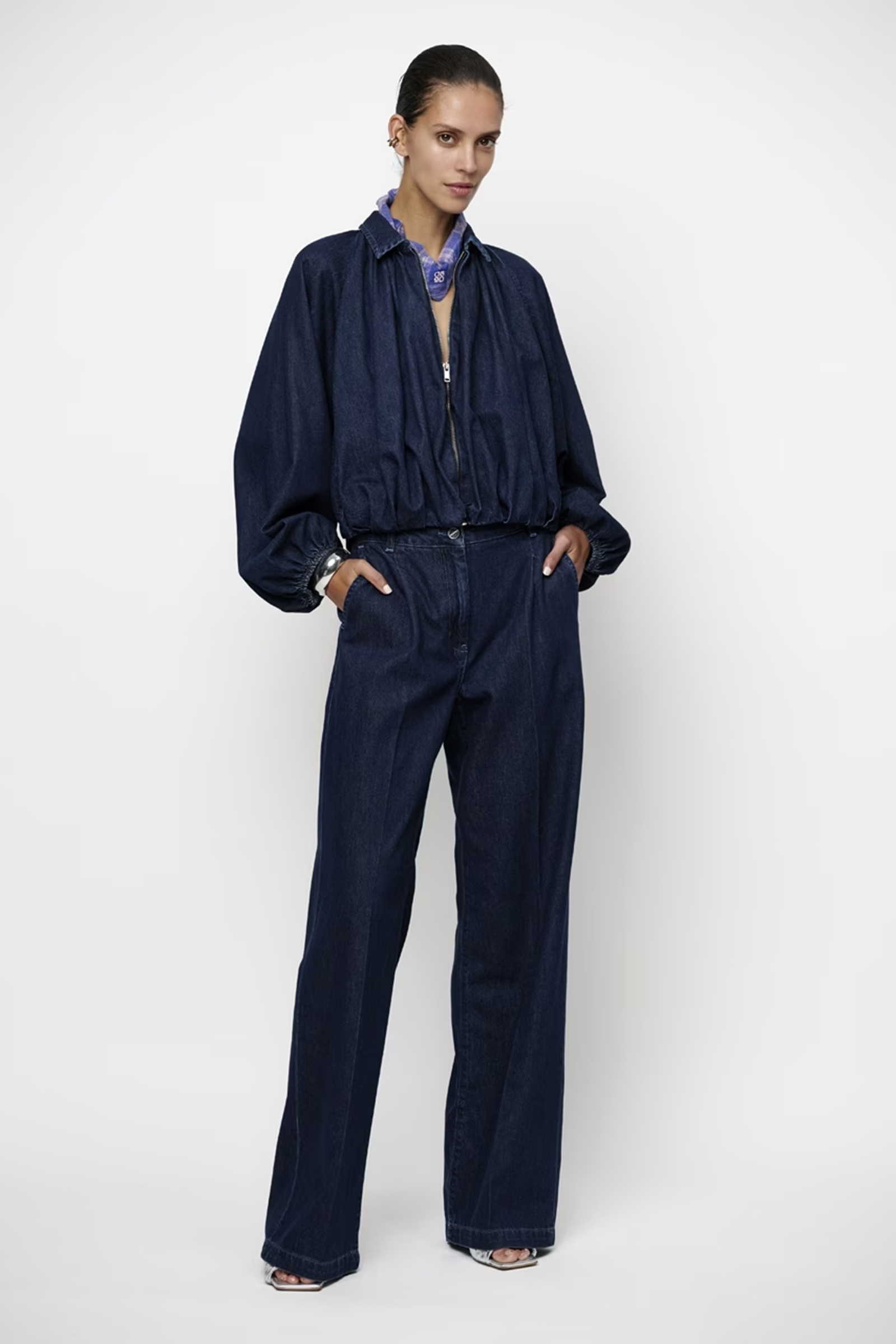 Dames broek blauw