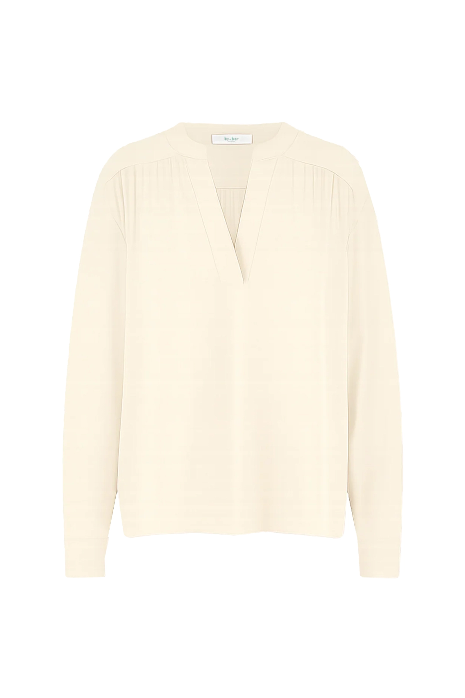 Dames blouse lange mouw ecru