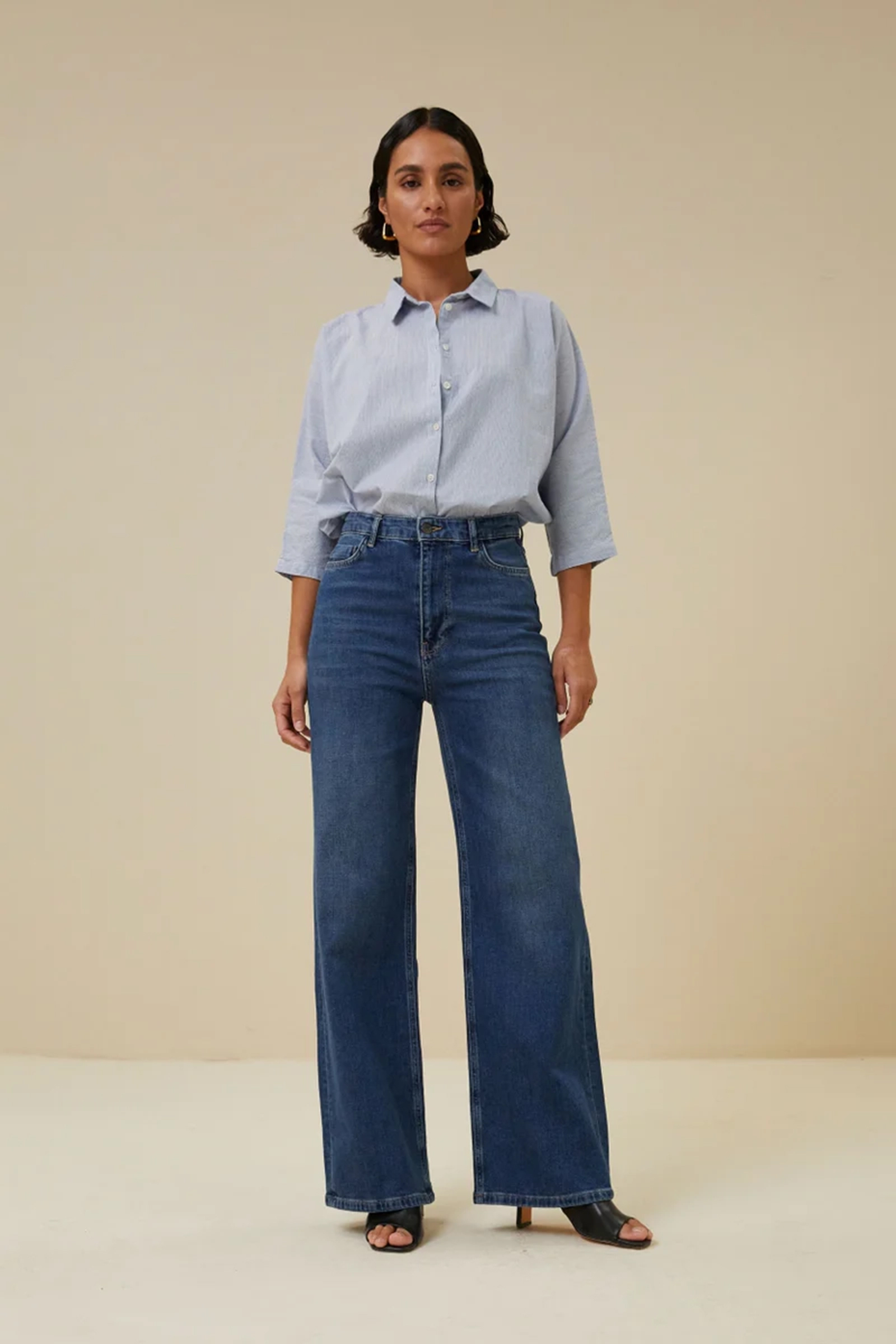 Dames jeans blauw